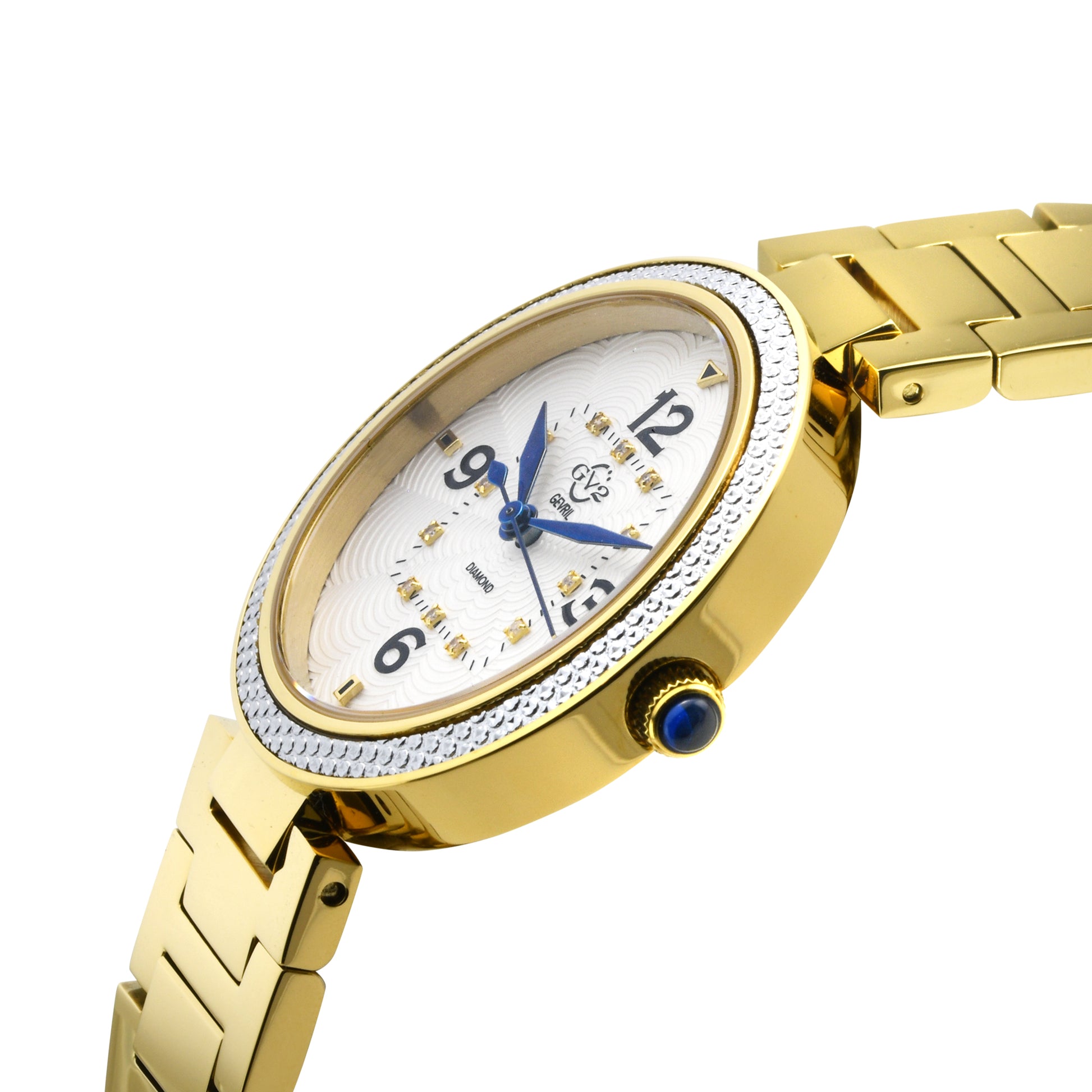 title:GV2 by Gevril Women's Piemonte 36mm Quartz Watch 14201B;color:White