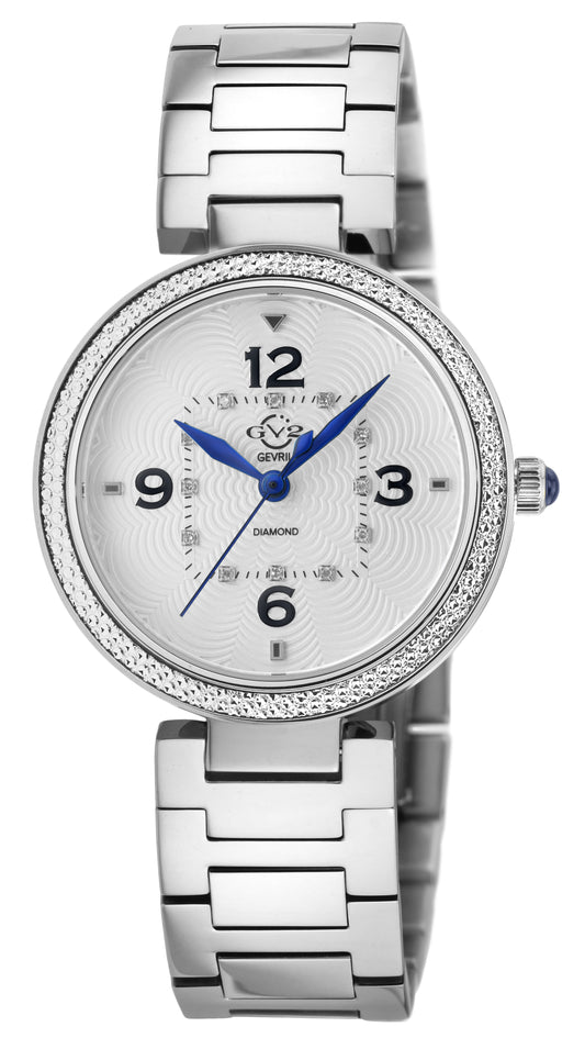 title:GV2 by Gevril Women's Piemonte 36mm Quartz Watch 14200B;color:White