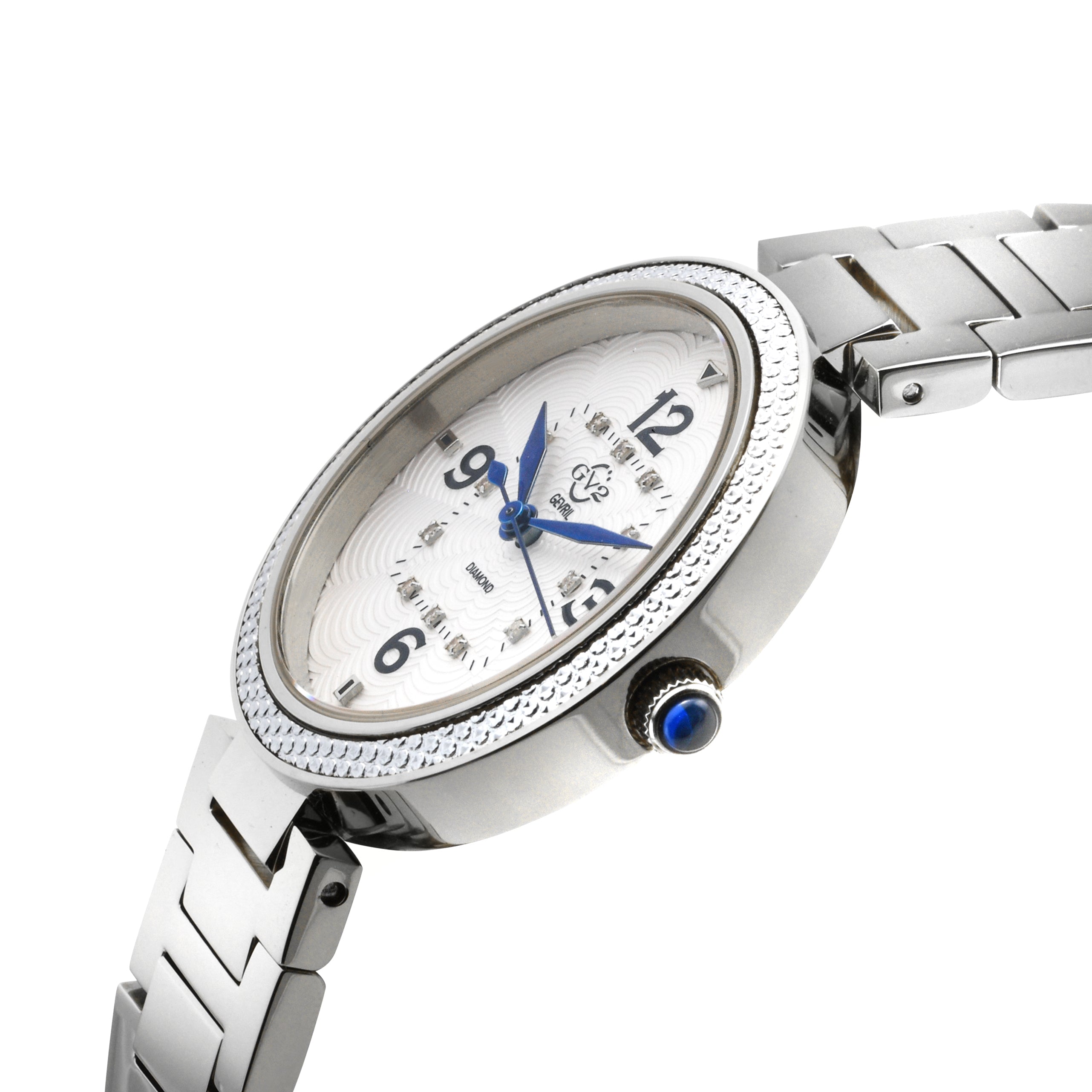 title:GV2 by Gevril Women's Piemonte 36mm Quartz Watch 14200B;color:White