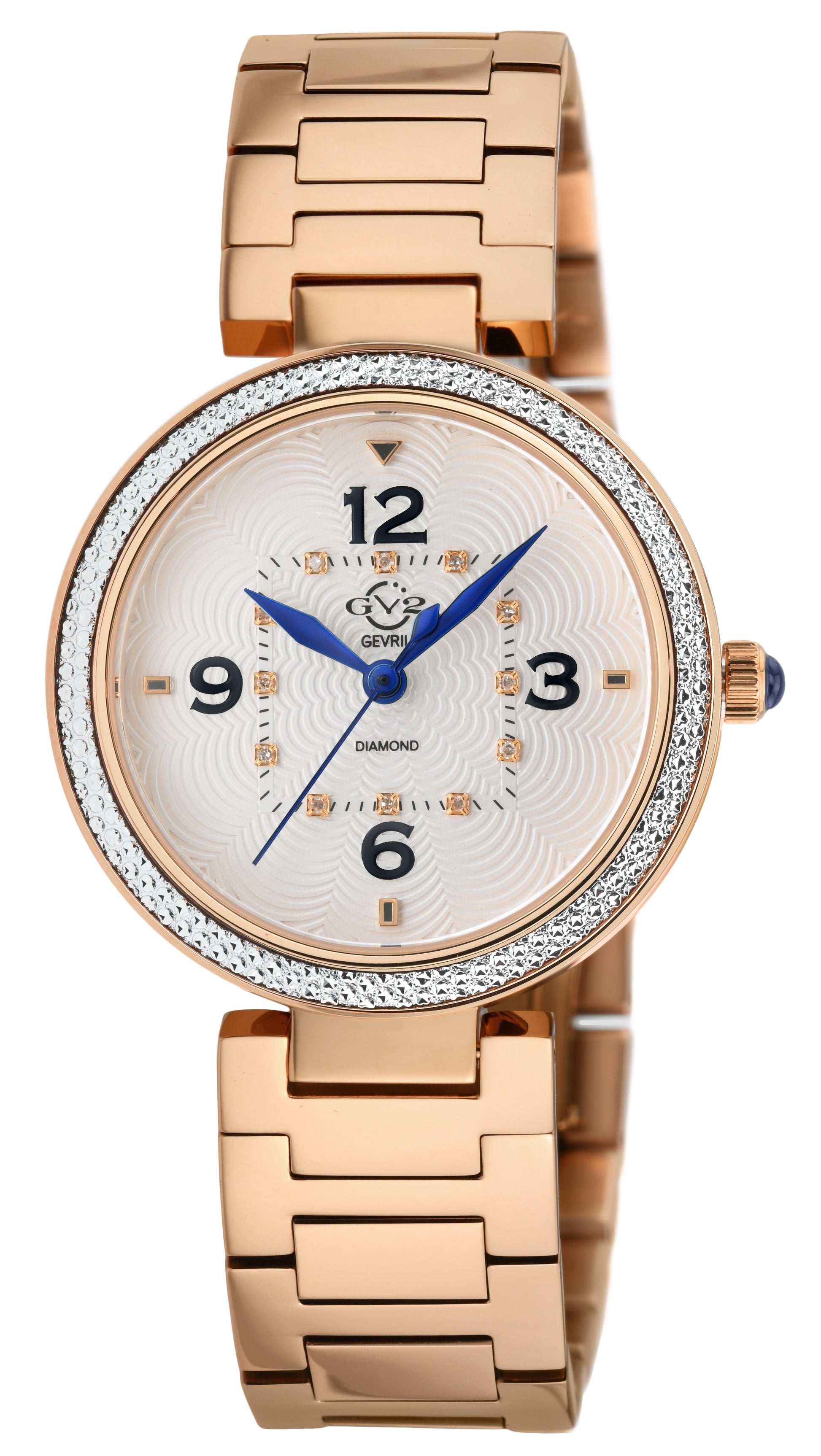 title:GV2 by Gevril Women's Piemonte 36mm Quartz Watch 14202B;color:White