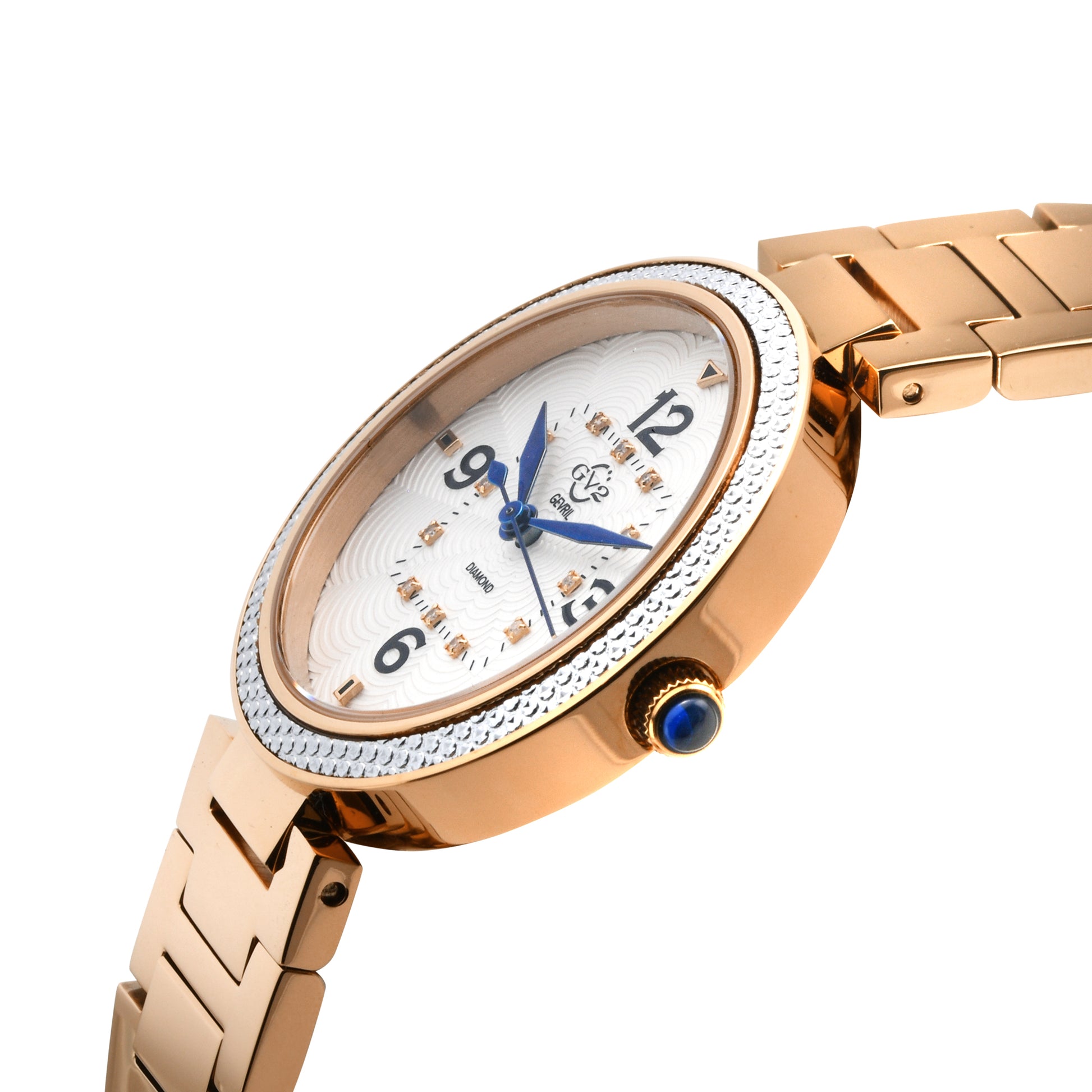 title:GV2 by Gevril Women's Piemonte 36mm Quartz Watch 14202B;color:White