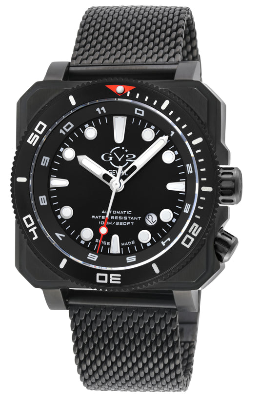 title:GV2 by Gevril Men's XO Submarine 44mm Automatic Watch 4546B;color:Black