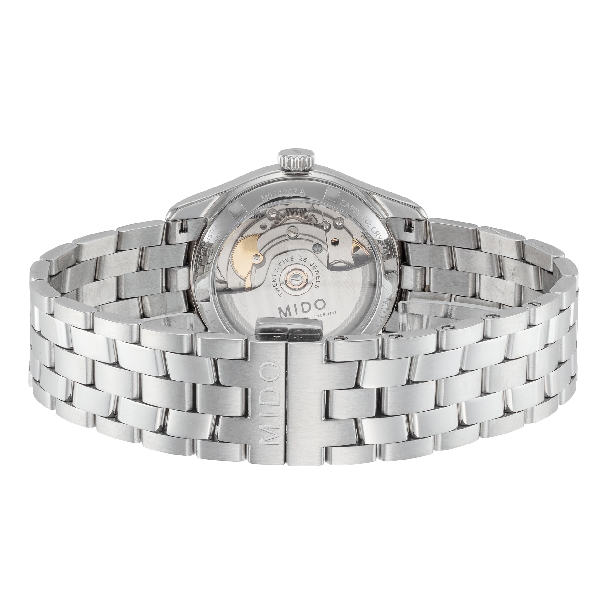 title:Mido Women's M024.207.11.033.00 Belluna II 33mm Automatic Watch;color:Silver