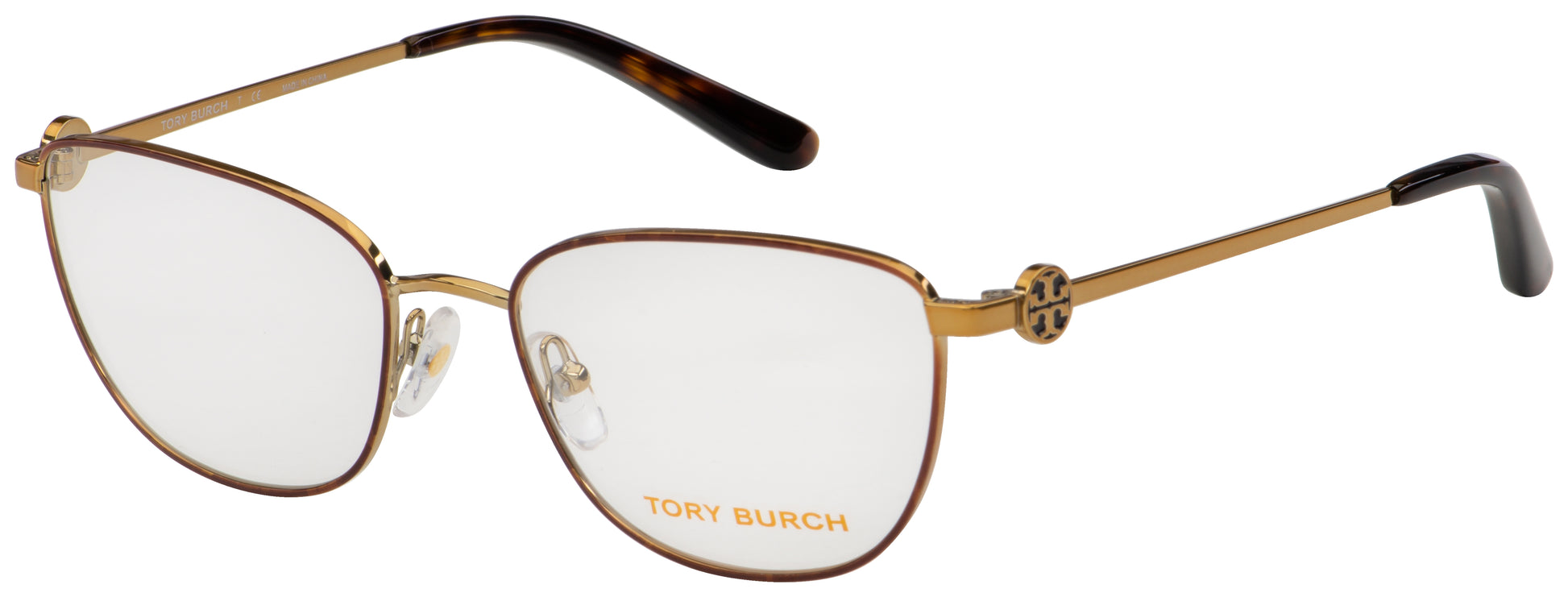 title:Tory Burch Unisex 52mm Dark Tortoise/Gold  Opticals TY1067-3279-52;color:Dark Tortoise/Gold frame, Demo Lens