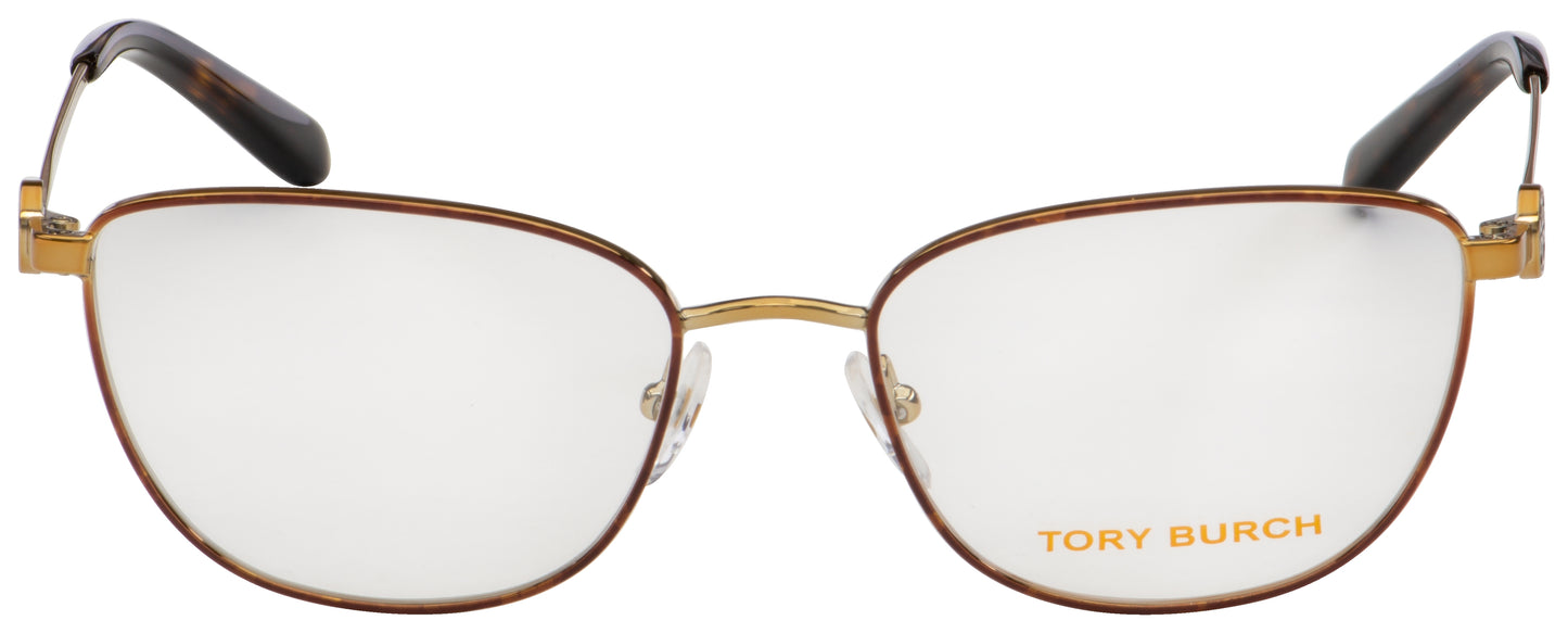 title:Tory Burch Unisex 52mm Dark Tortoise/Gold  Opticals TY1067-3279-52;color:Dark Tortoise/Gold frame, Demo Lens