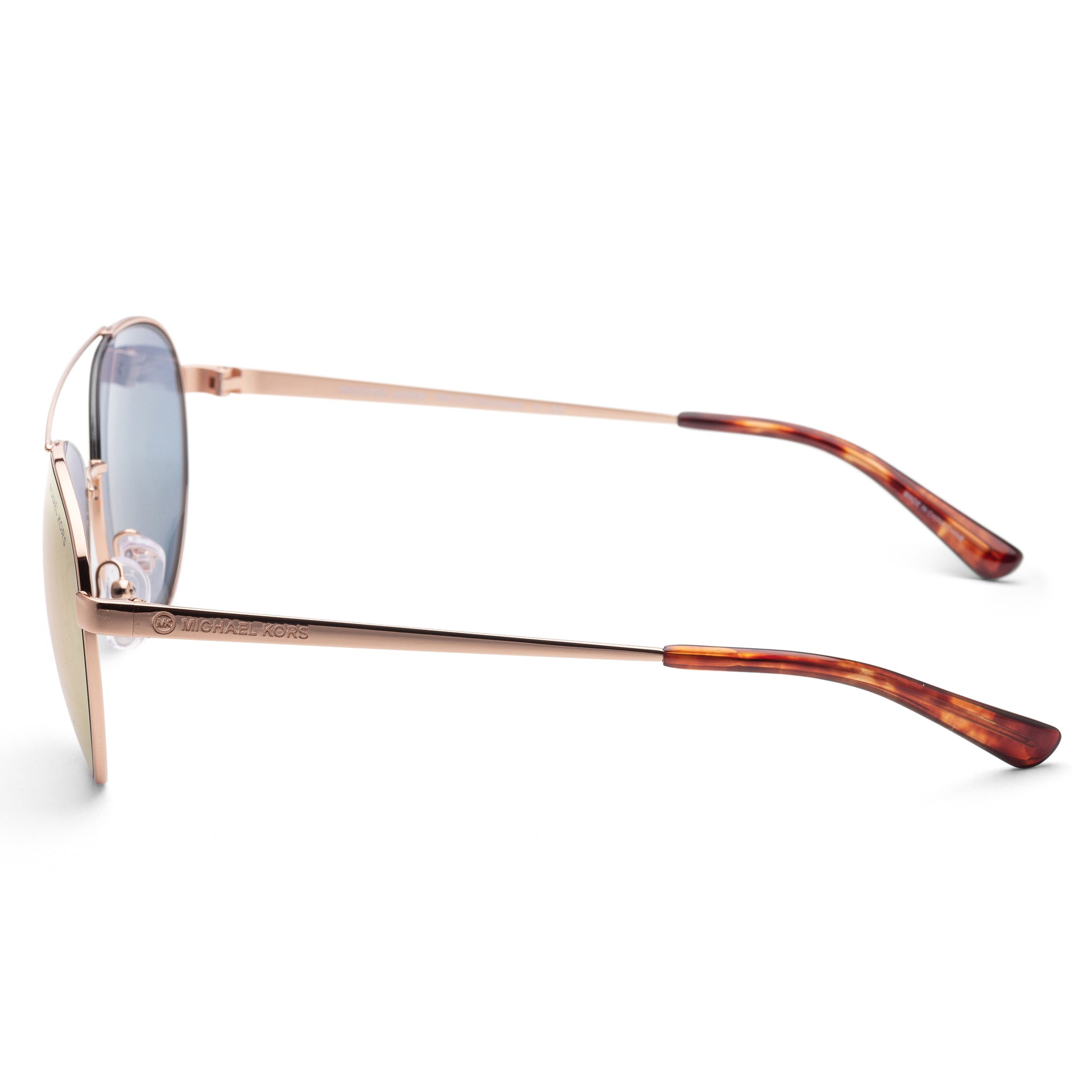 title:Michael Kors Women's 59mm Rose Gold Sunglasses MK1071-11084Z-59;color:Rose Gold frame, Pale Rose Gold Mirror lens