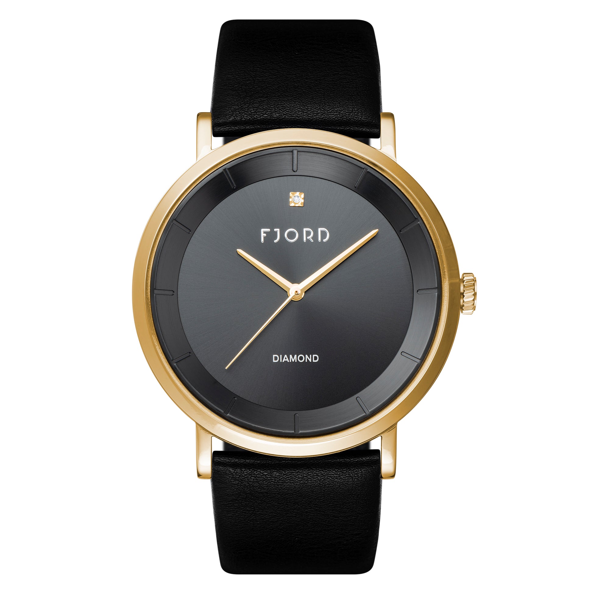 title:Fjord Men's FJ-3045-04 Jensen 42mm Quartz Watch;color:Black