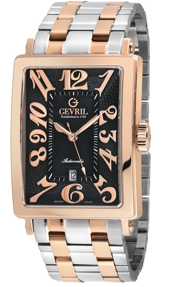 title:Gevril Men's Avenue of Americas 44mm Automatic Watch 15202B;color:Black