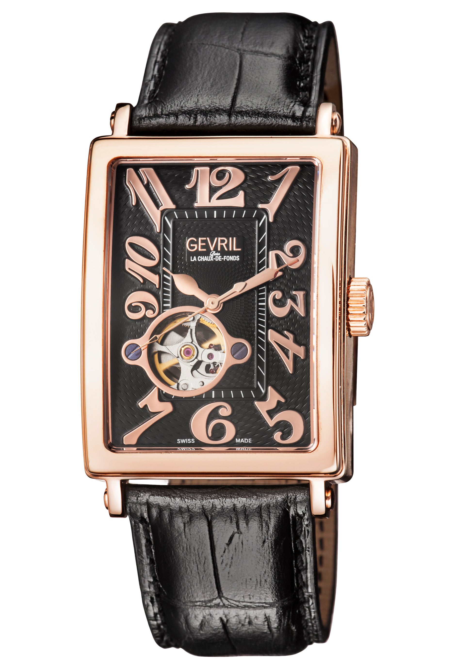 title:Gevril Men's Avenue of America 44mm Automatic Watch 5171-2;color:Black