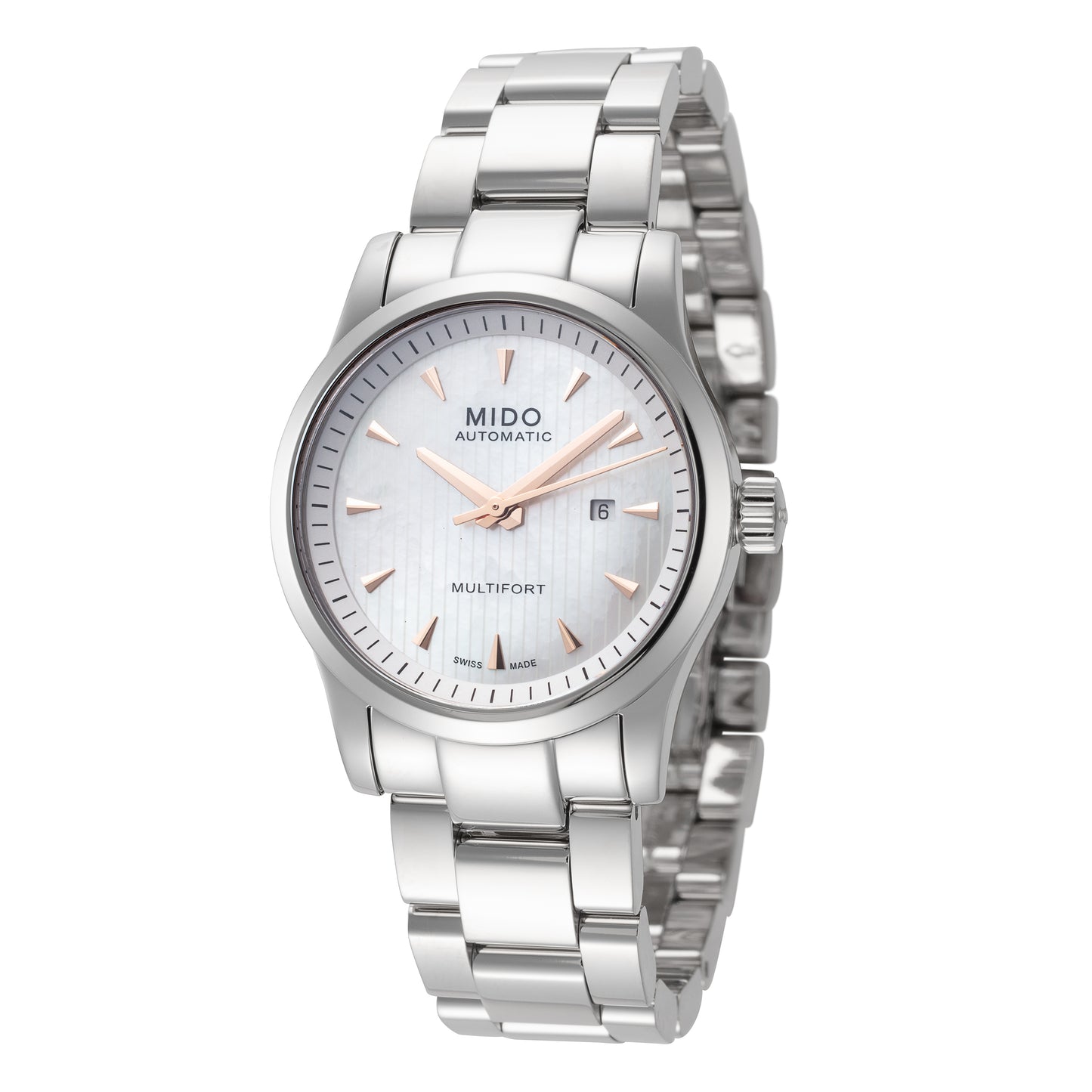 title:Mido Women's M0050071110100 Multifort 31mm Automatic Watch;color:Silver