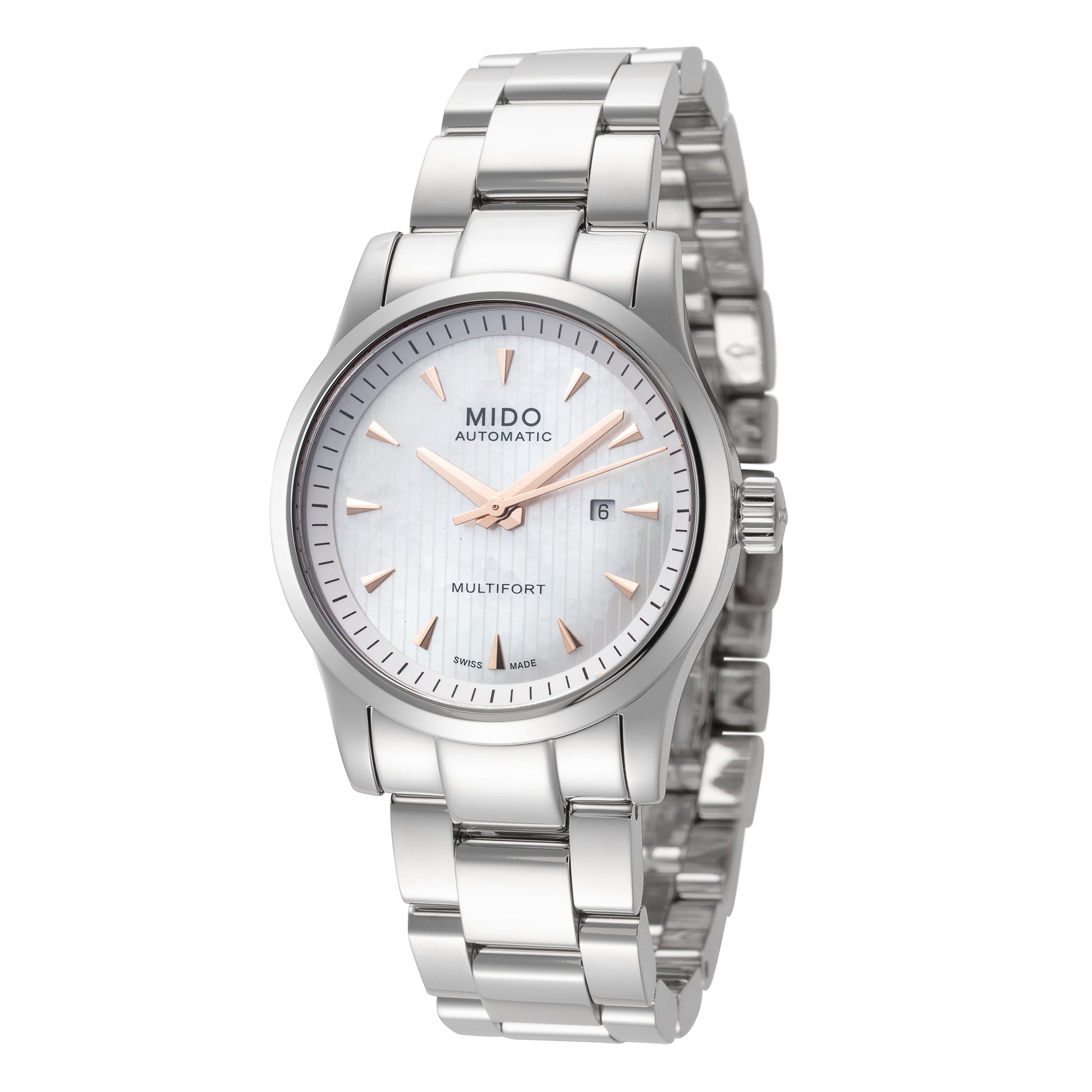 title:Mido Women's M0050071110100 Multifort 31mm Automatic Watch;color:Silver