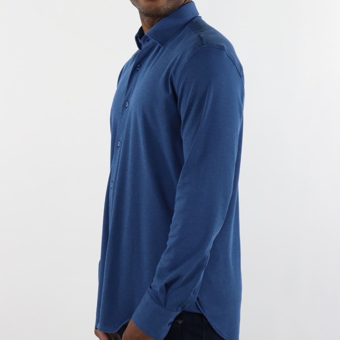 Max Colton James Shirt in Mid Blue