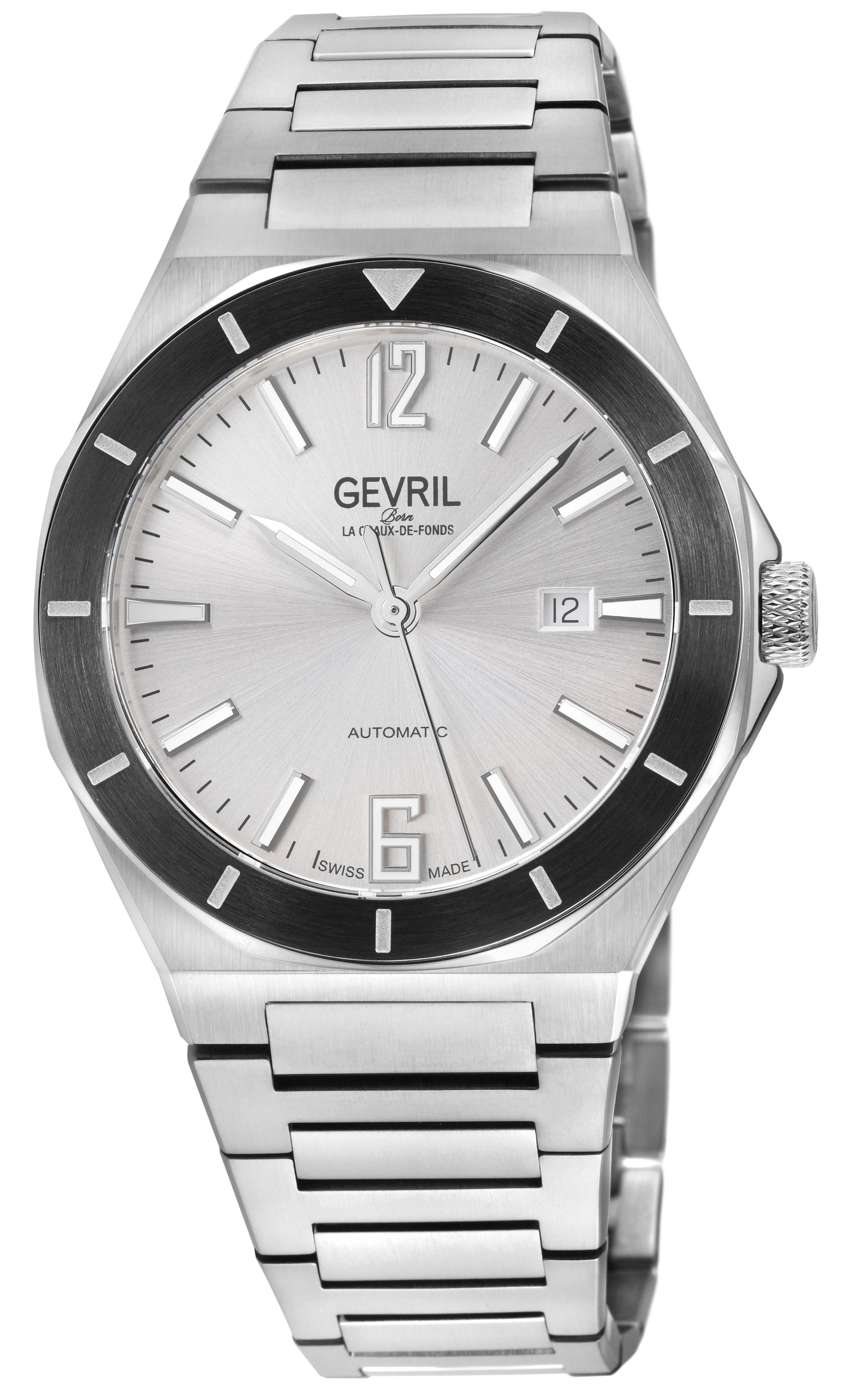 title:Gevril Men's High Line 43mm Automatic Watch 48404B;color:Silver