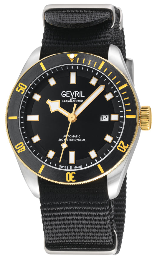 title:Gevril Men's Yorkville 43mm Automatic Watch 48608N;color:Black