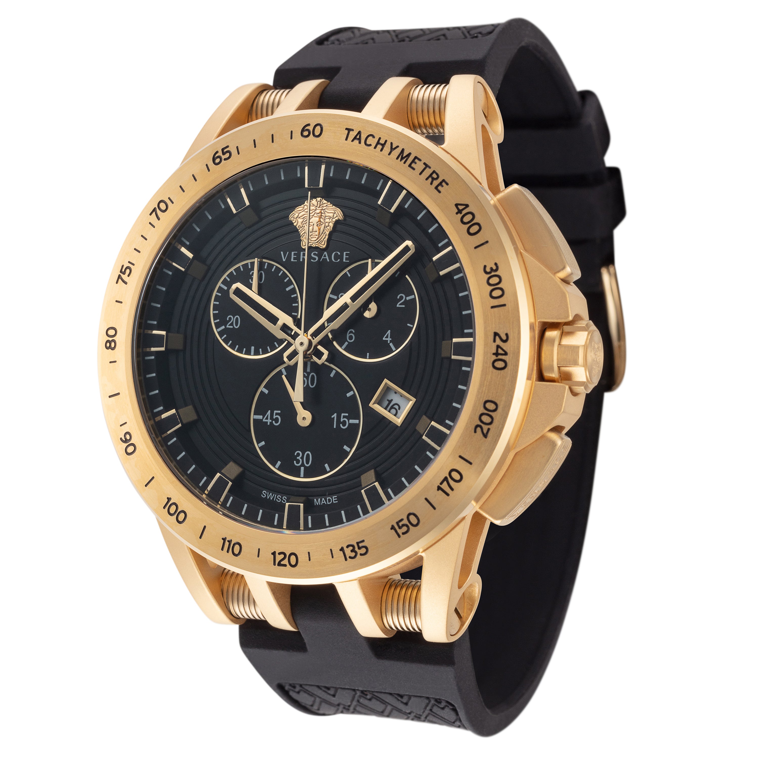 title:Versace Men's Sport Tech 45mm Quartz Watch VE3E00321;color:Black