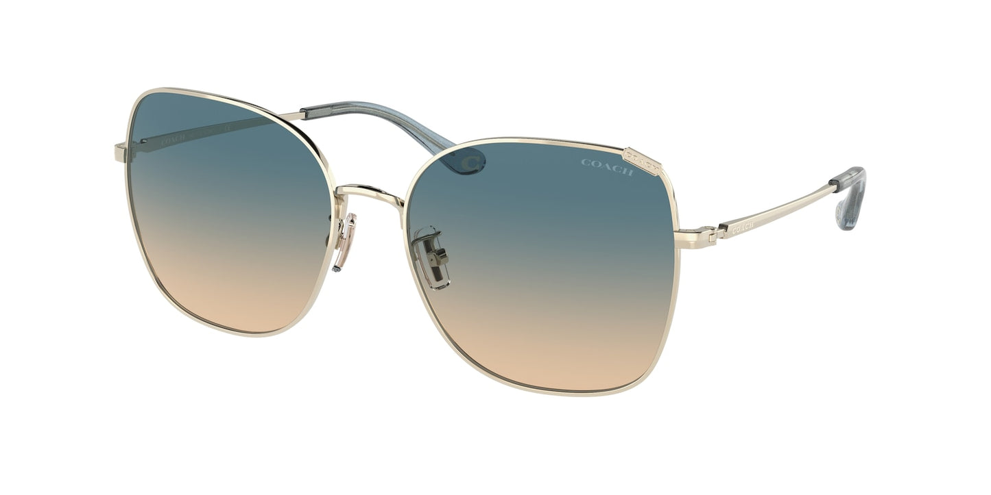 title:Coach Women's 57mm Shiny Light Gold Sunglasses HC7133-900579;color:Shiny Light Gold