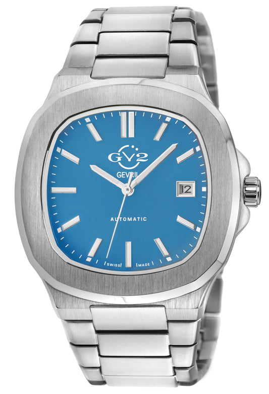 title:GV2 by Gevril Men's Potente 40mm Automatic Watch 18113B;color:Light Blue