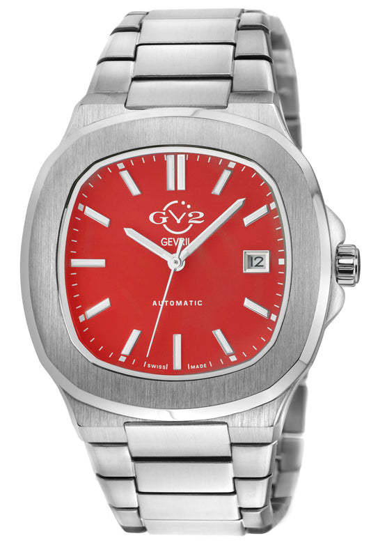 title:GV2 by Gevril Men's Potente 40mm Automatic Watch 18112B;color:Red