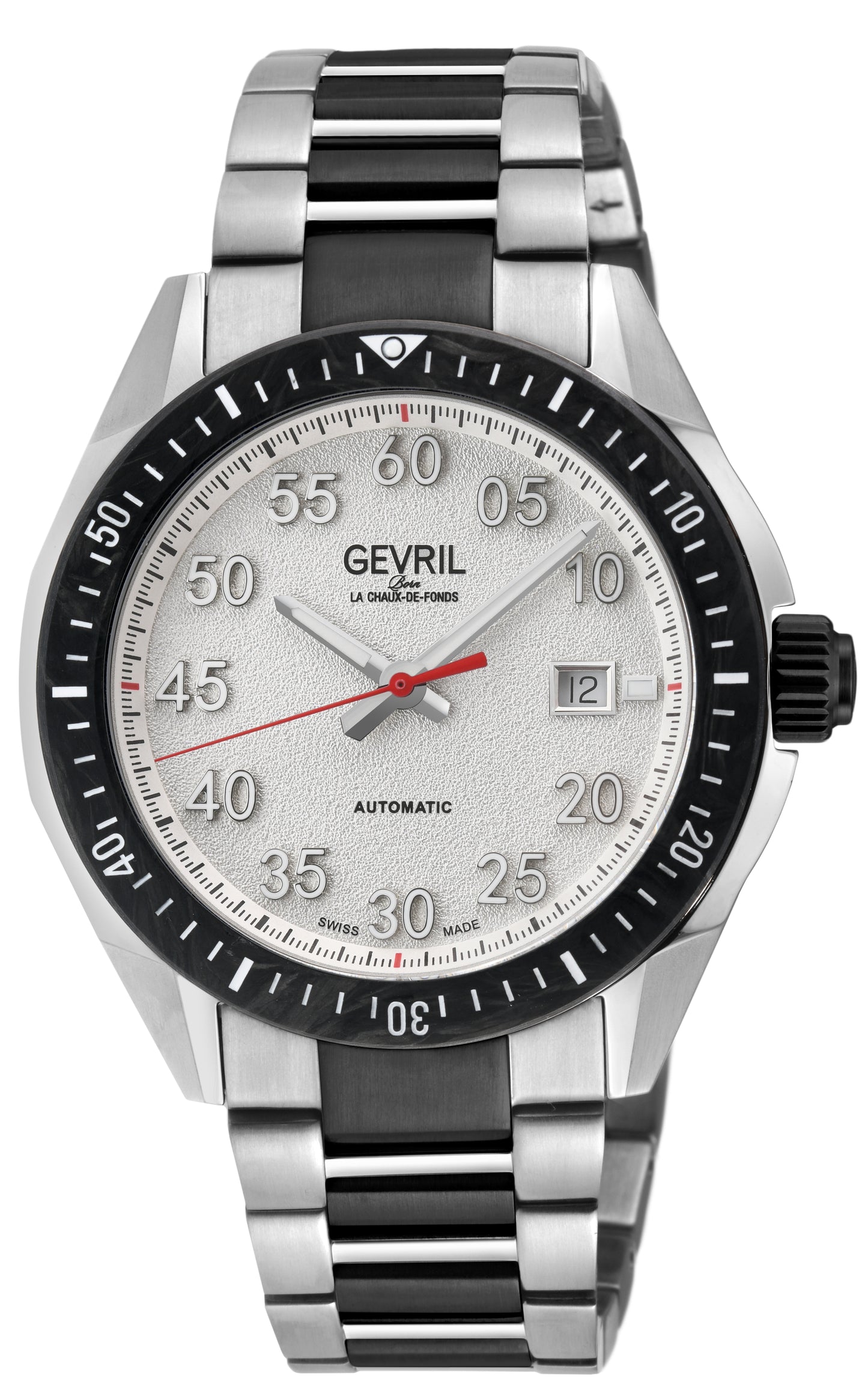 title:Gevril Men's Ascari 42mm Automatic Watch 48302B;color:White