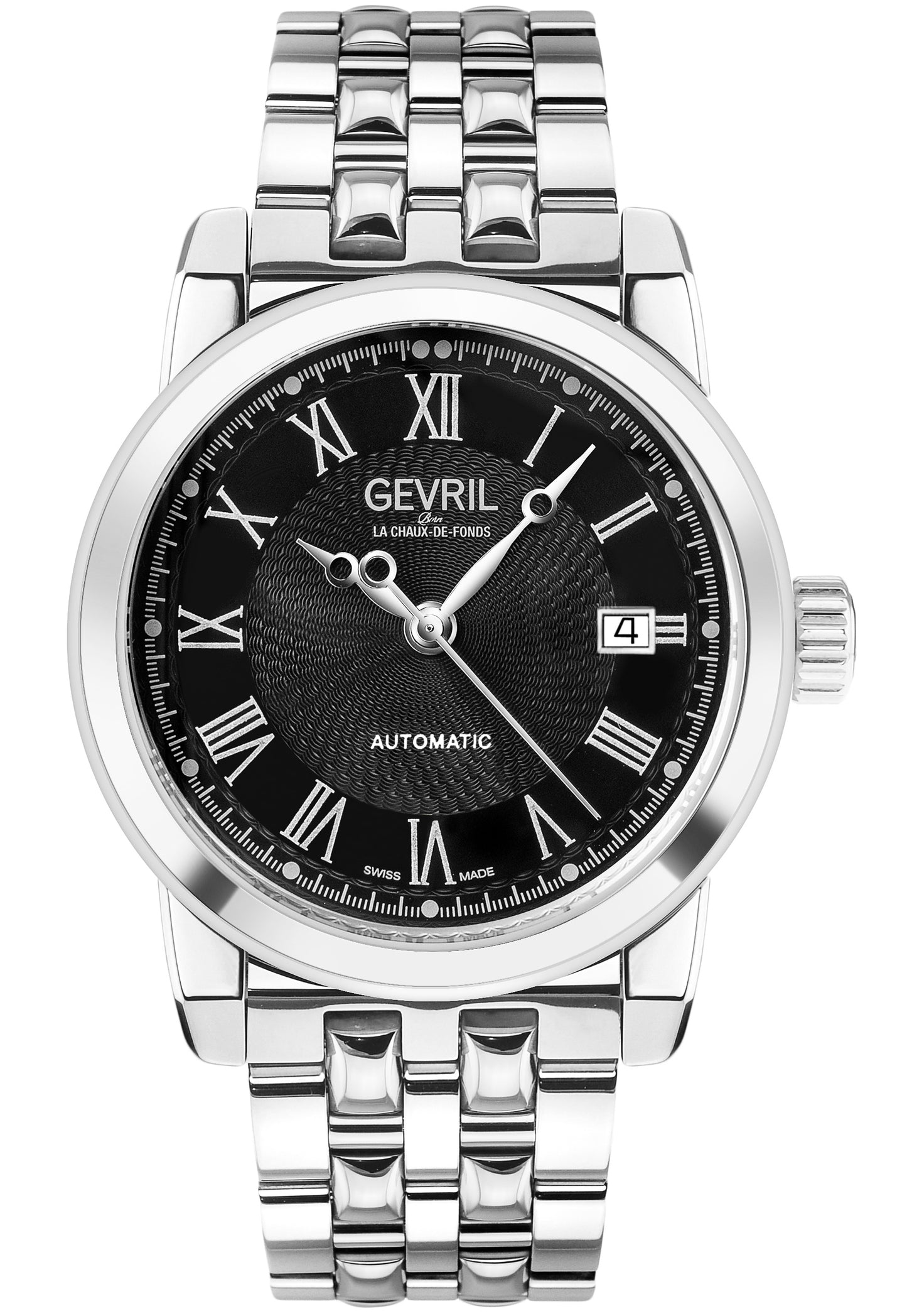 title:Gevril Men's Madison 39mm Automatic Watch GV-2570;color:Black