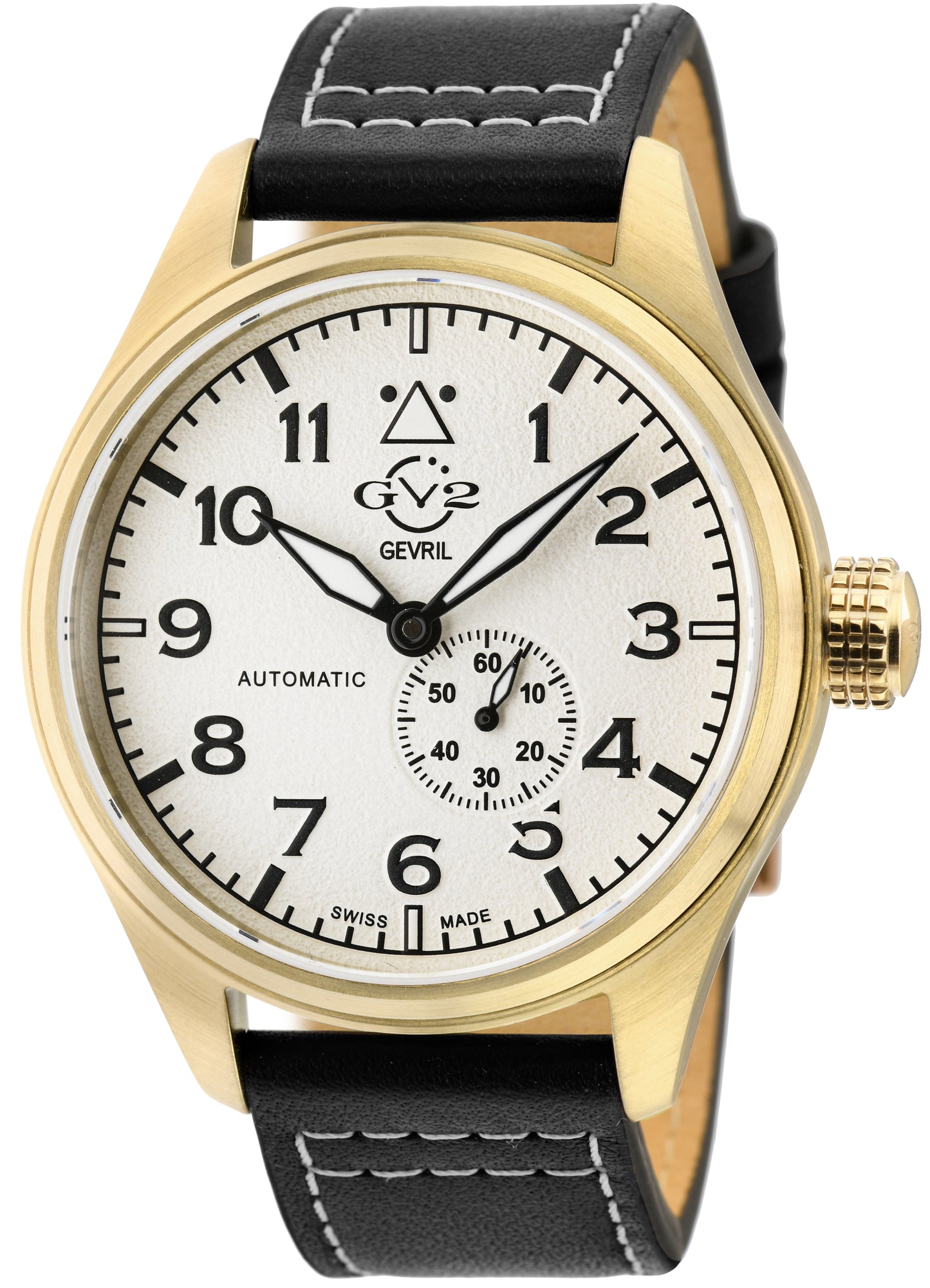 title:GV2 by Gevril Men's Aeronautica 42mm Automatic Watch 18003;color:White