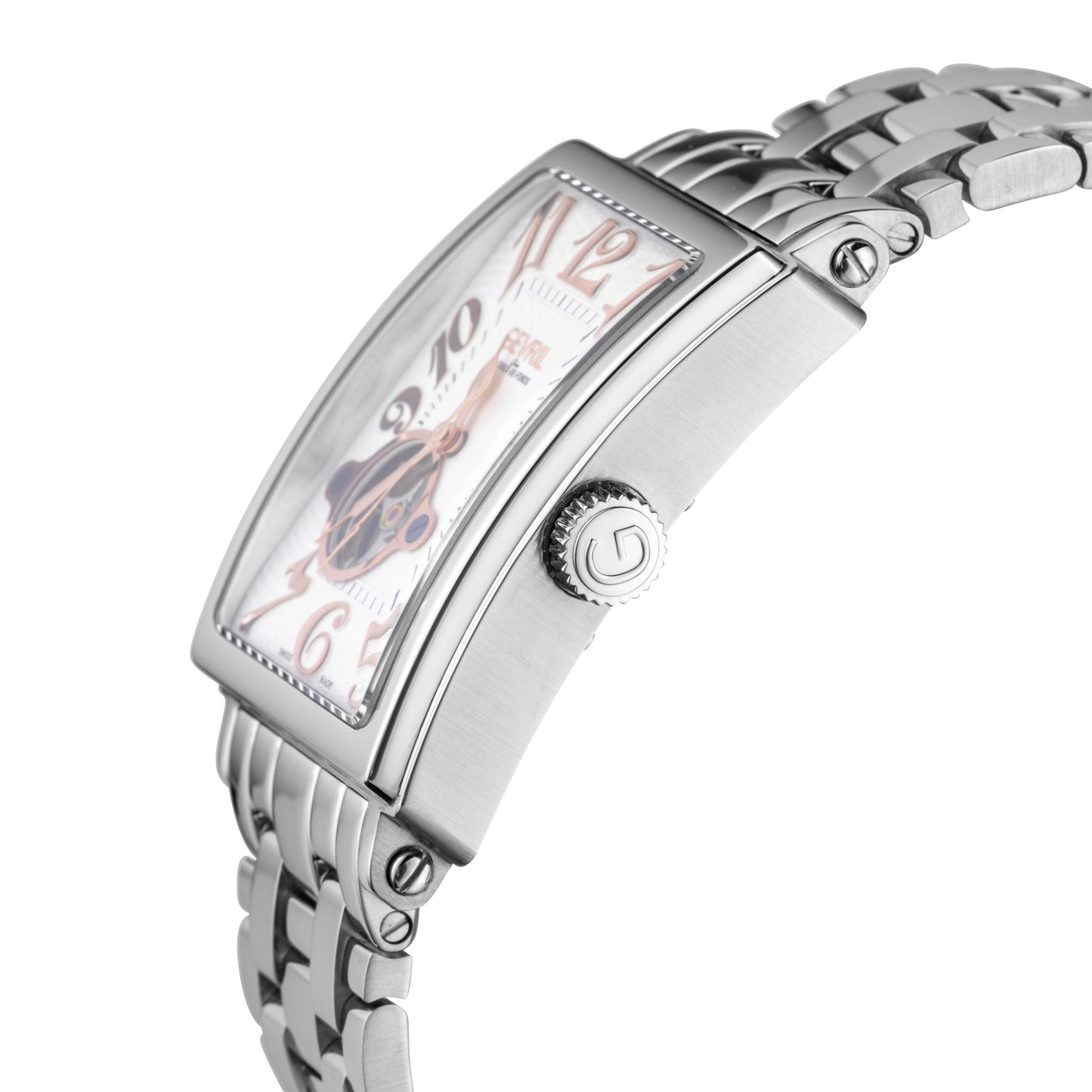 title:Gevril Men's Avenue of Americas Intravedere 44mm Automatic Watch 5070B;color:White