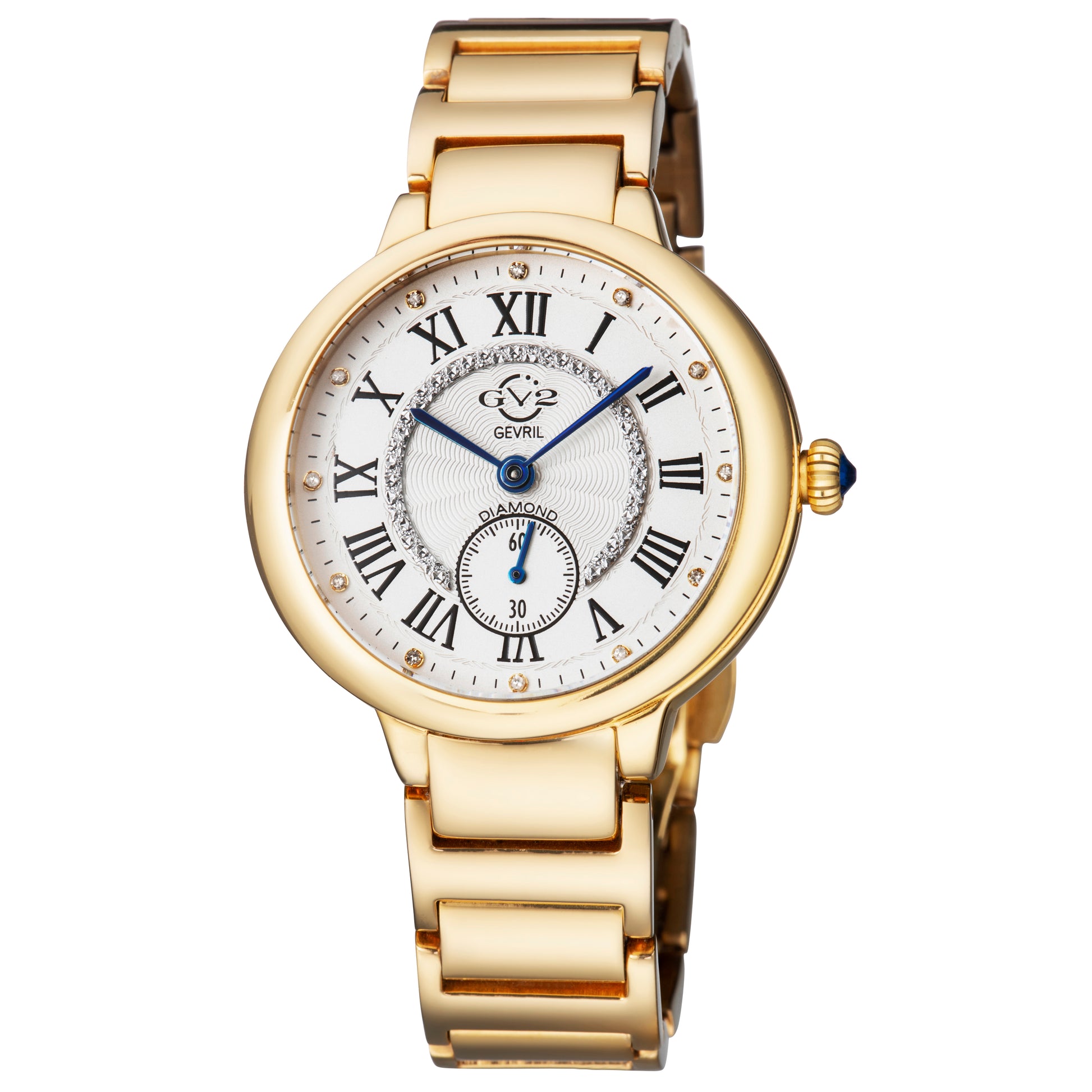 title:GV2 by Gevril Women's Rome 36mm Quartz Watch 12202B;color:White