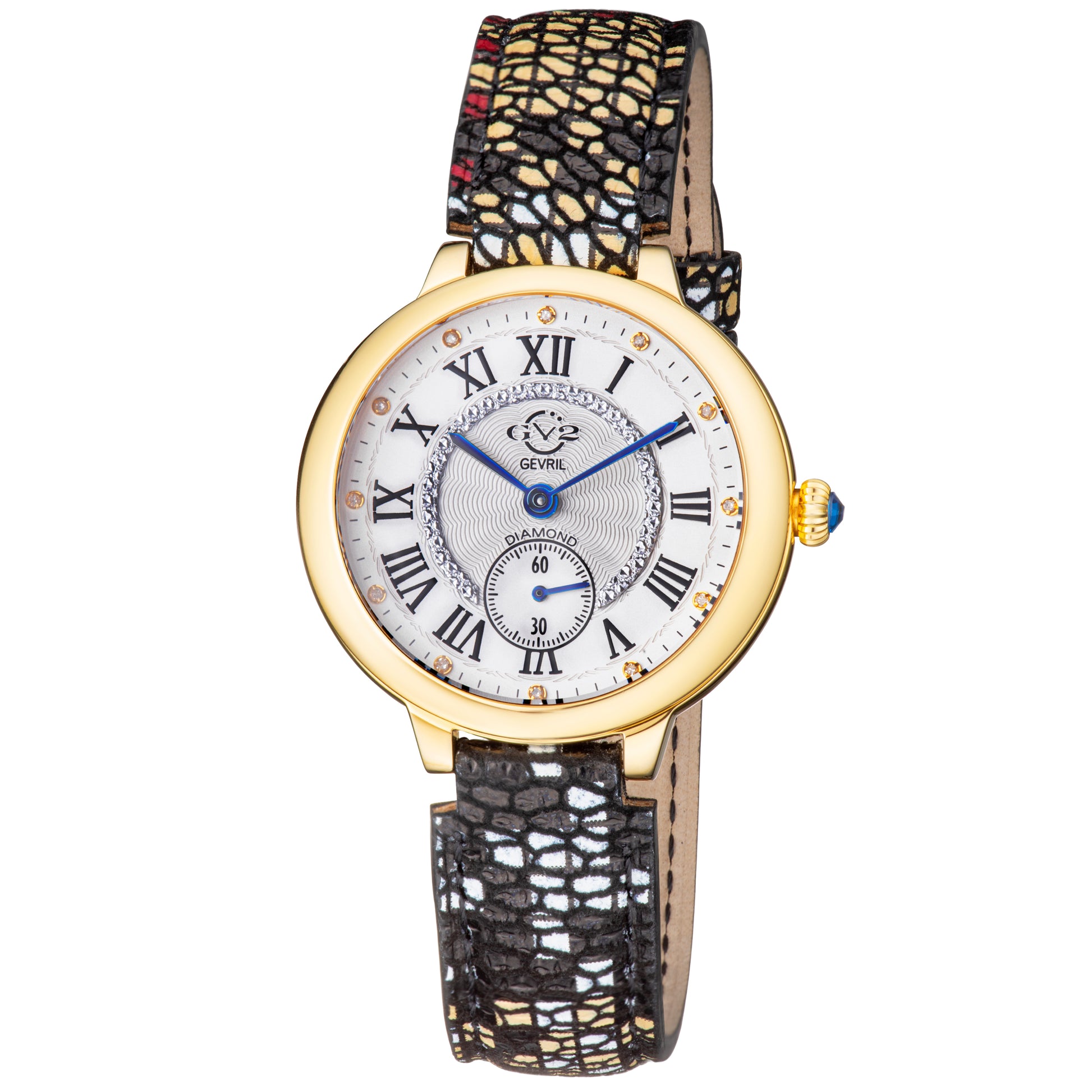 title:GV2 by Gevril Women's Rome 36mm Quartz Watch 12202S;color:White