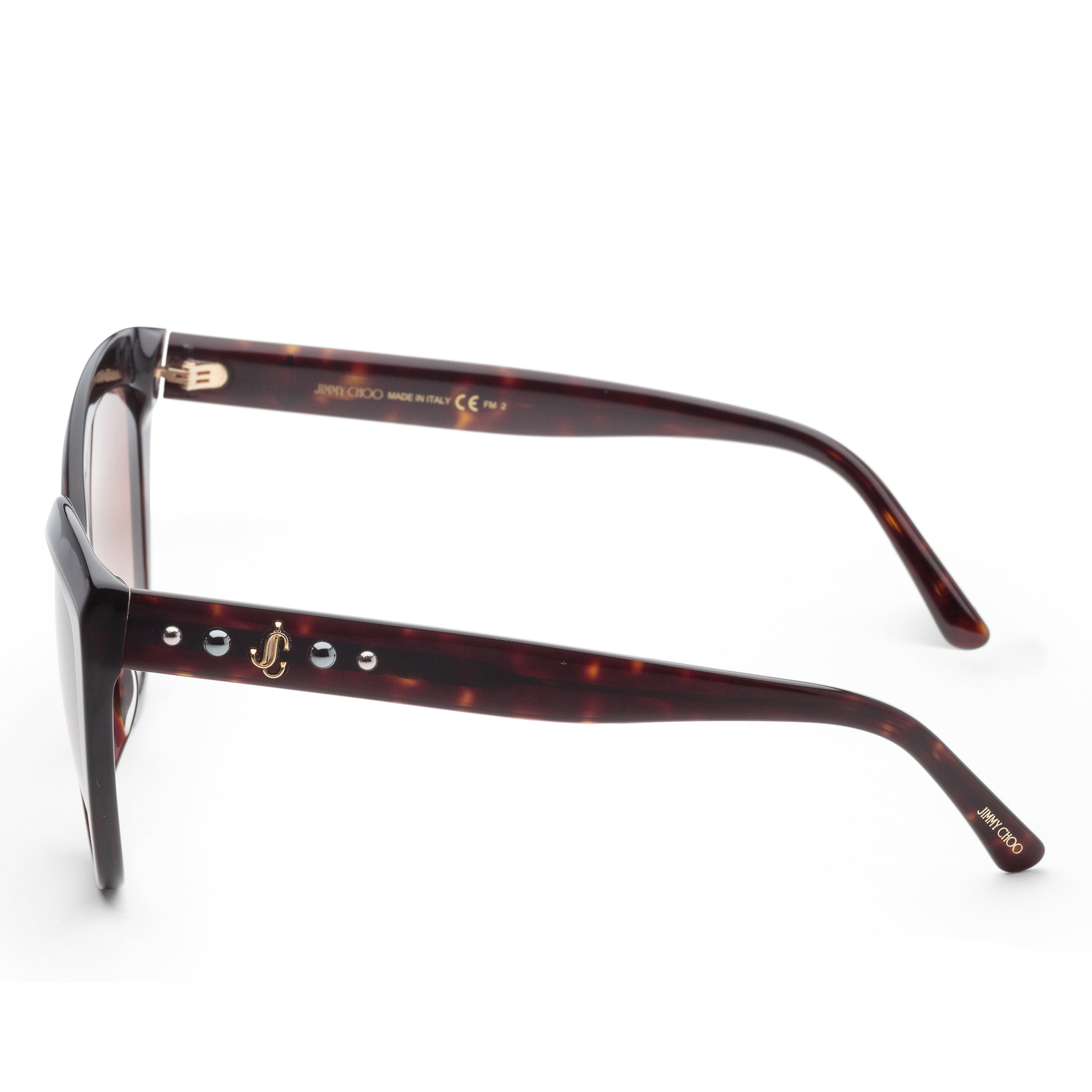 title:Jimmy Choo Women's SINNIEGS-86-HA Sinnie 57mm Havana Sunglasses;color:Havana