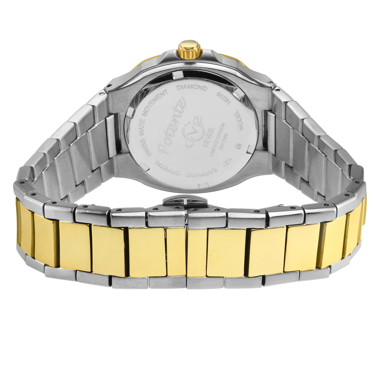 title:GV2 by Gevril Women's Potente 33mm Quartz Watch 18203B;color:White Mother-of-Pearl