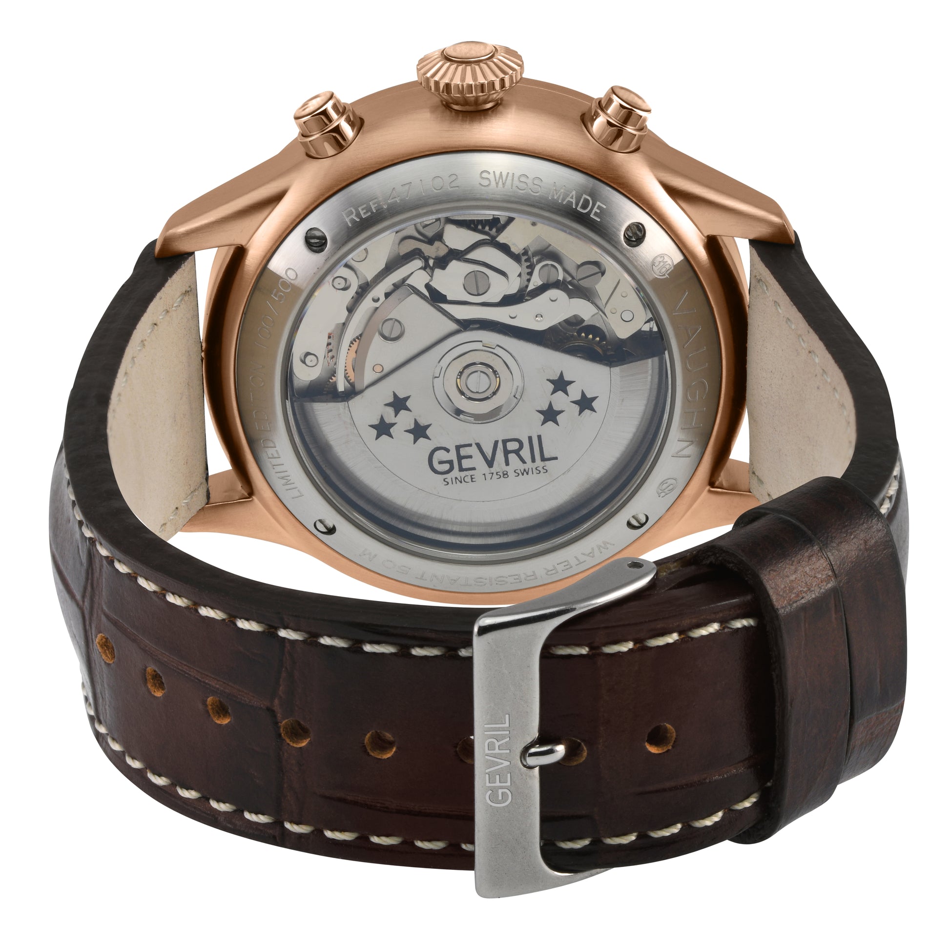 title:Gevril Men's Vaughn 44mm Automatic Watch 47103-1;color:Black