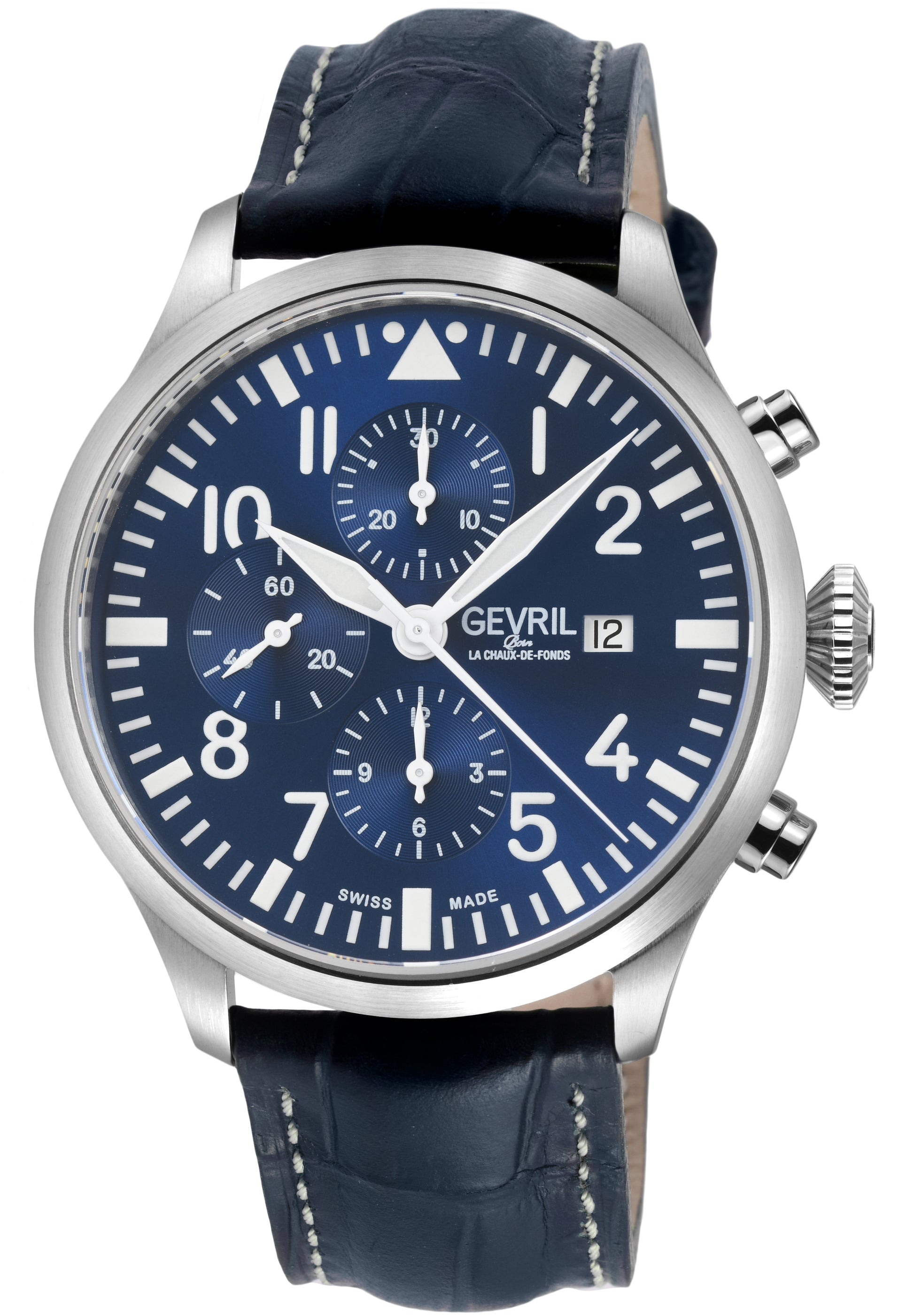 title:Gevril Men's Vaughn 44mm Automatic Watch 47101;color:Blue