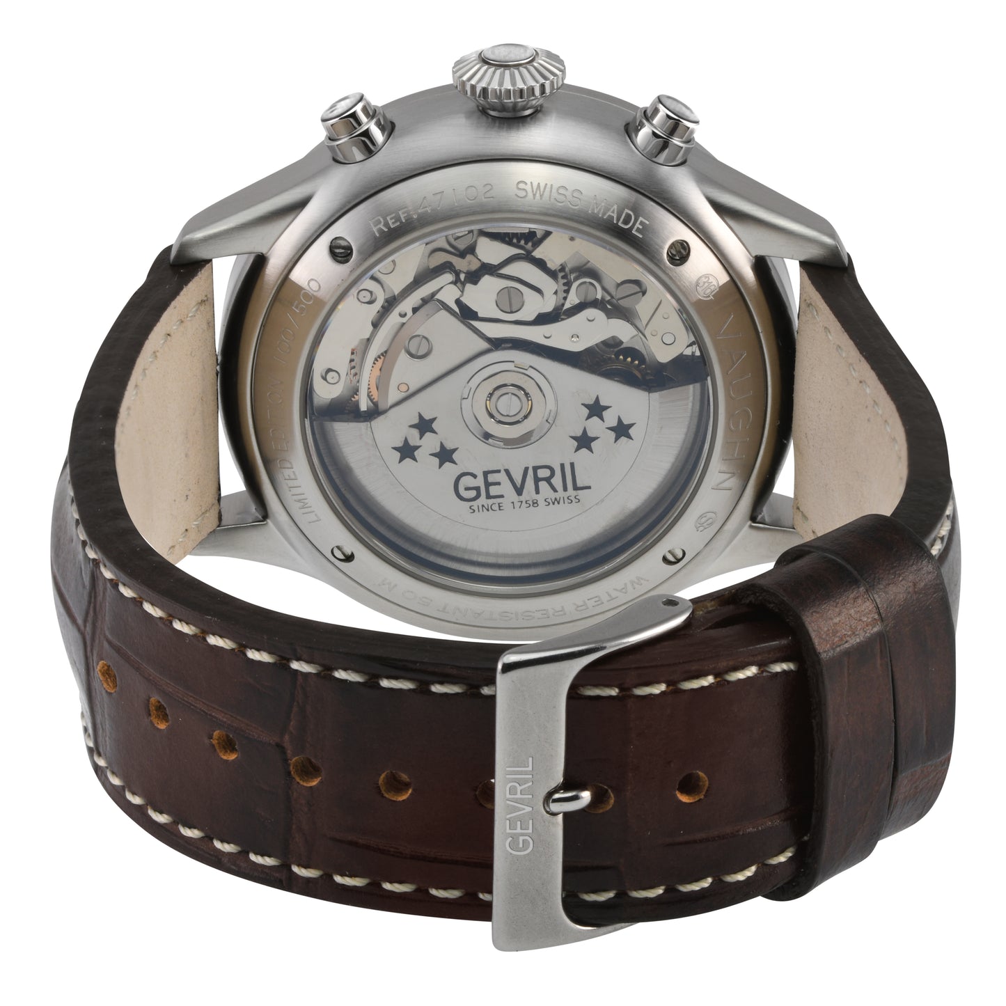 title:Gevril Men's Vaughn 44mm Automatic Watch 47102-1;color:Grey