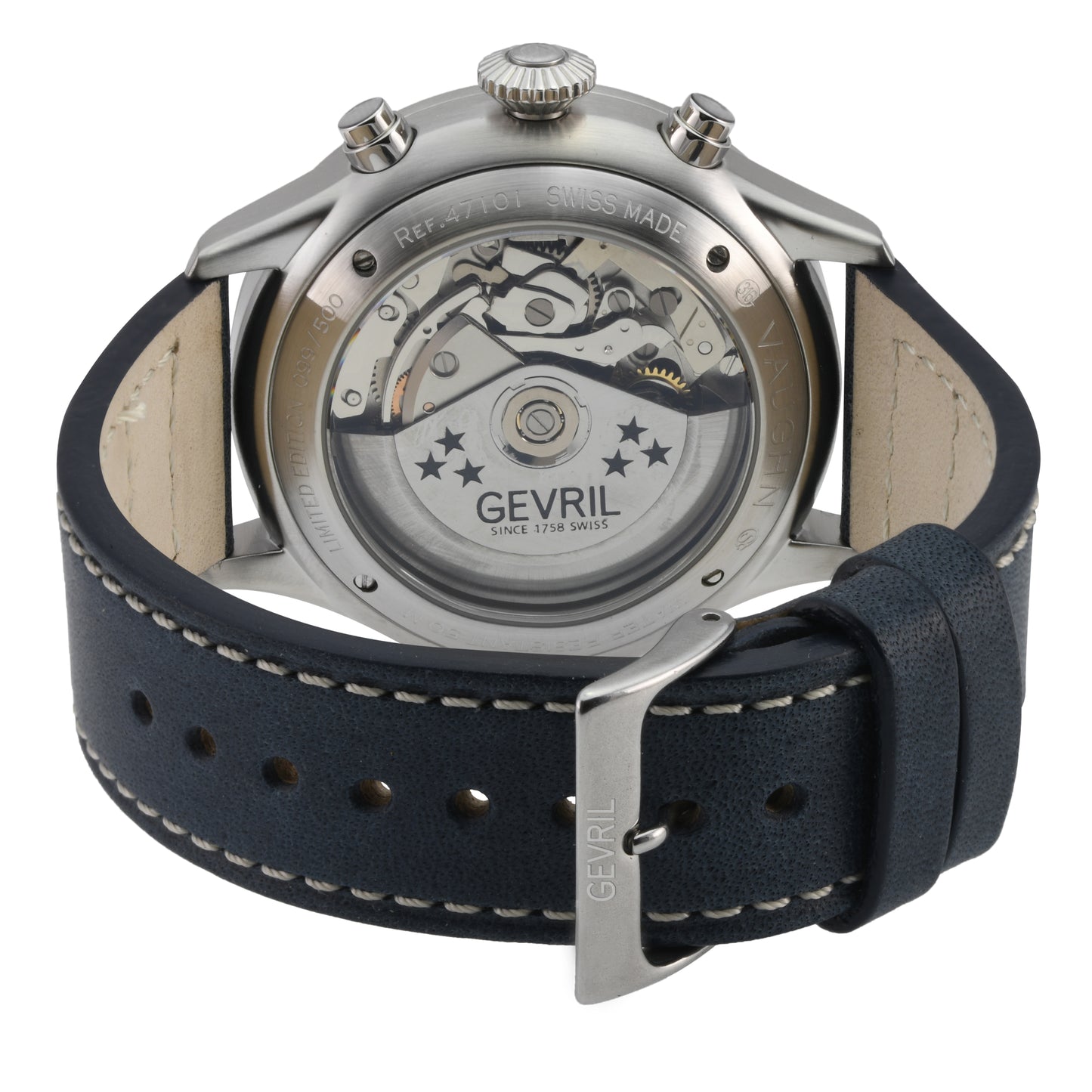 title:Gevril Men's Vaughn 44mm Automatic Watch 47101-1;color:Blue