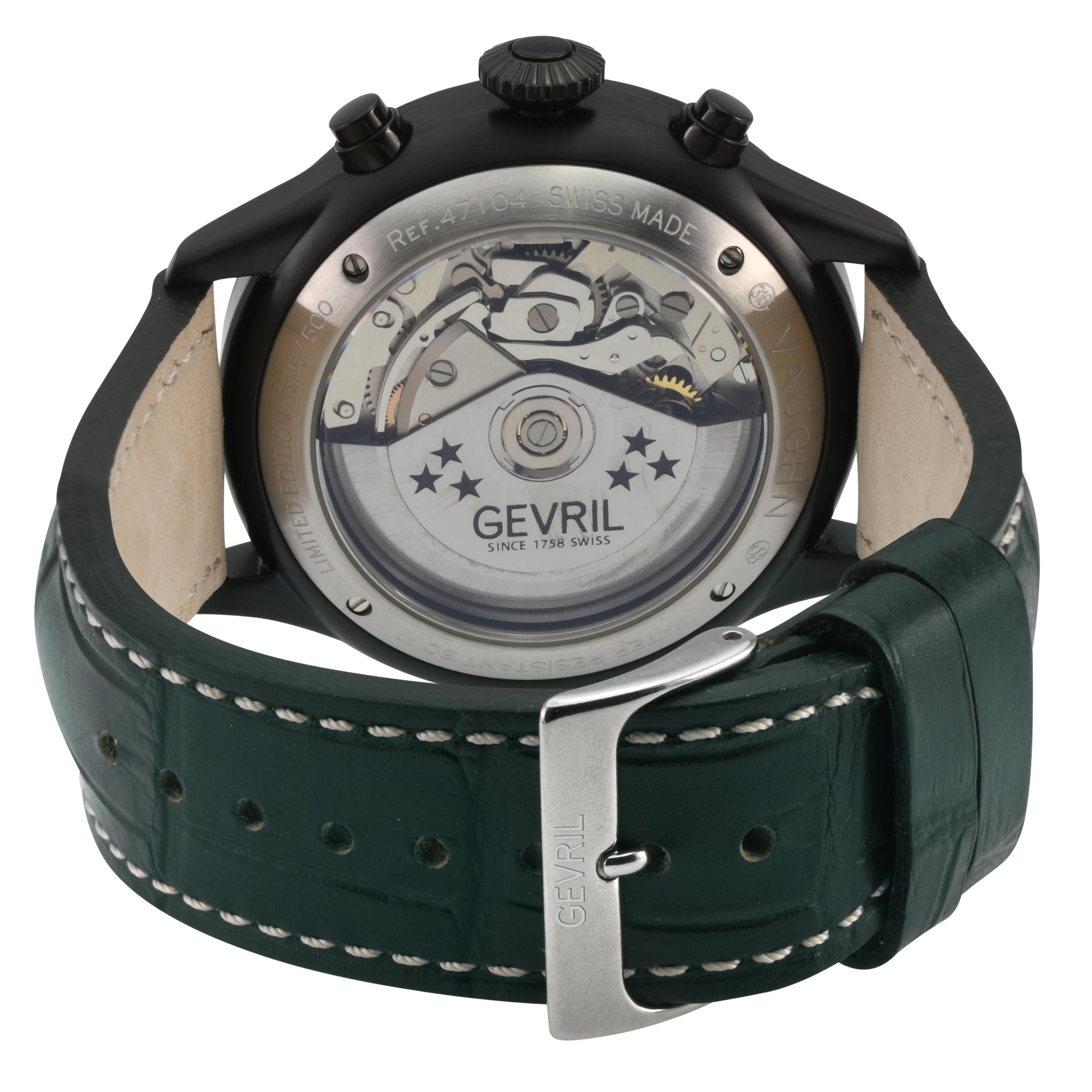 title:Gevril Men's Vaughn 44mm Automatic Watch 47104;color:Black