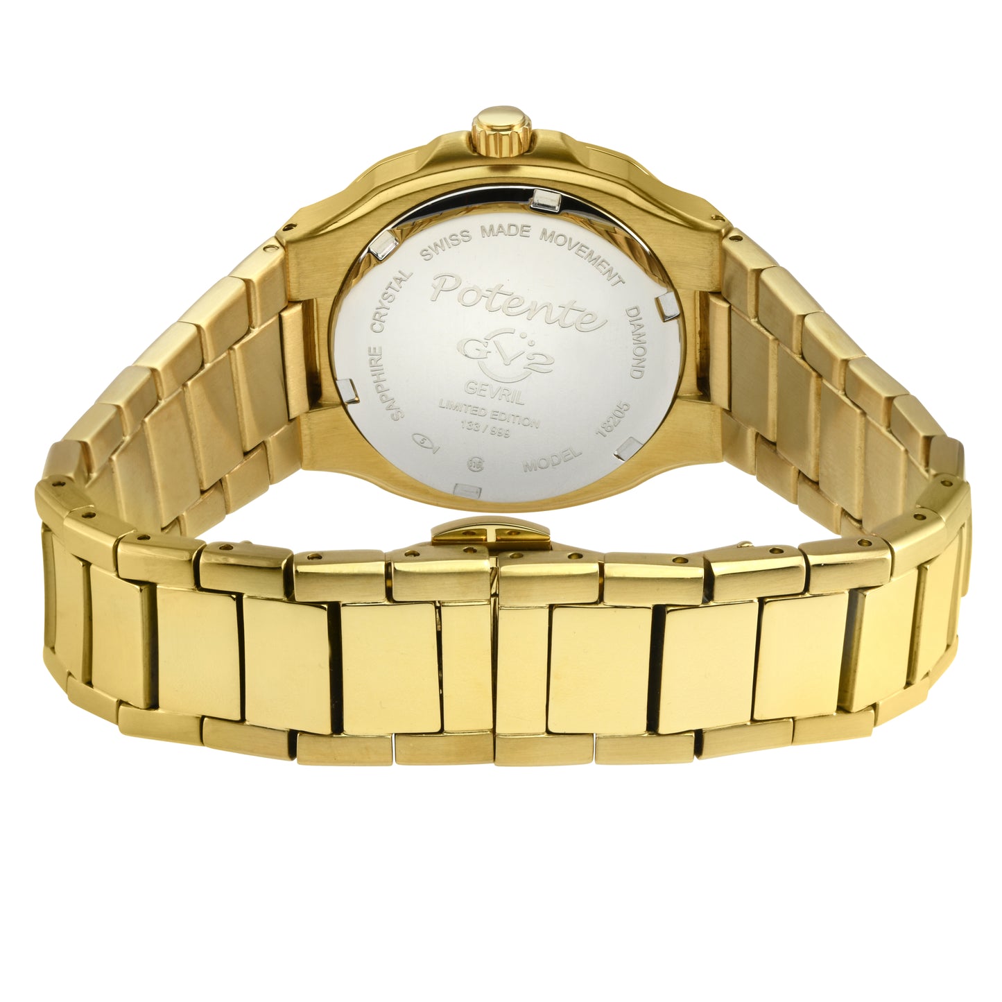 title:GV2 by Gevril Women's Potente 33mm Quartz Watch 18205B;color:White Mother-of-Pearl