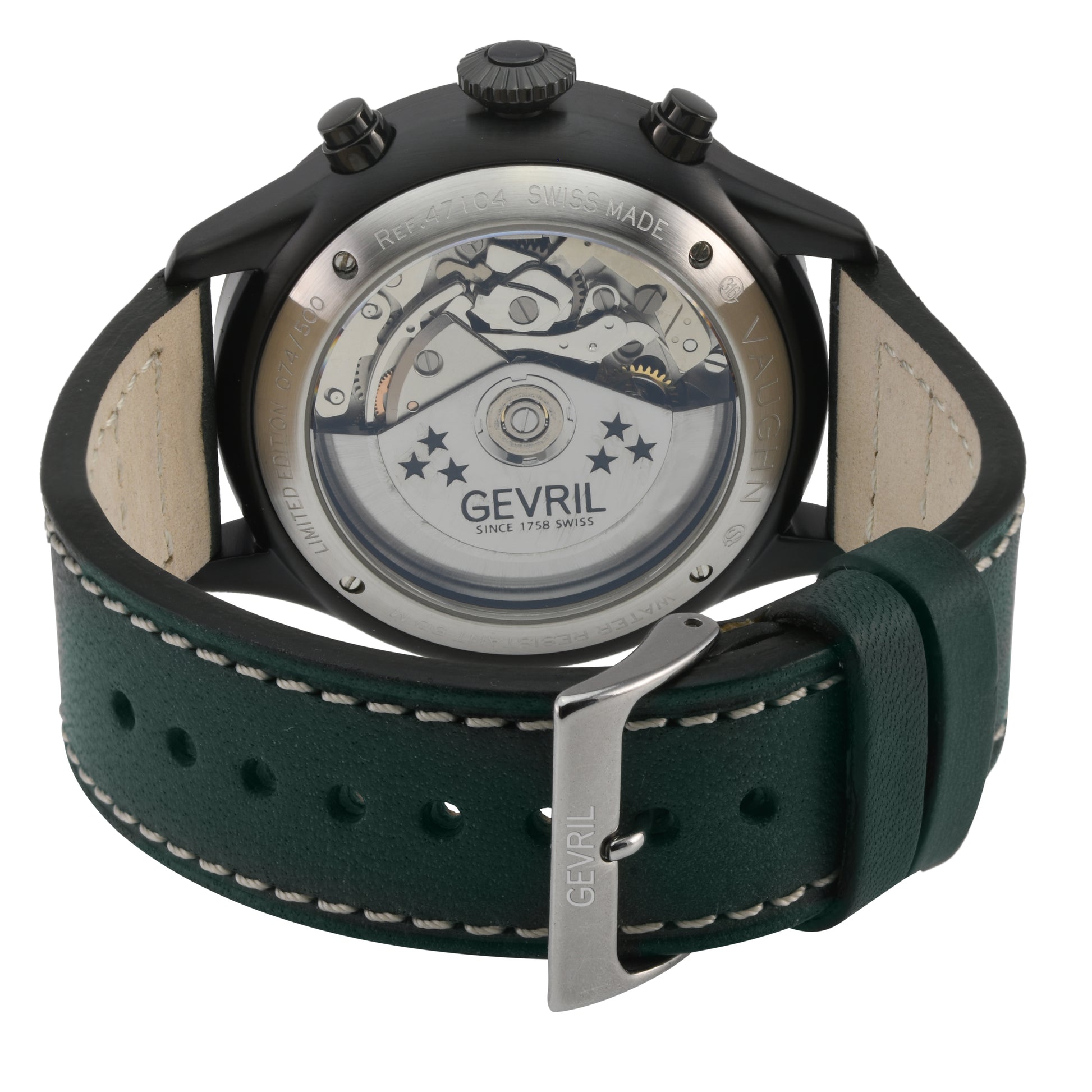 title:Gevril Men's Vaughn 44mm Automatic Watch 47104-1;color:Black