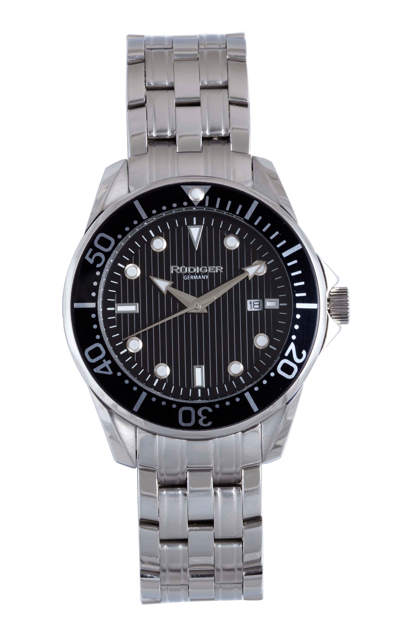 title:Rudiger Men's Chemnitz 42mm Quartz Watch R2000-04-007;color:Black