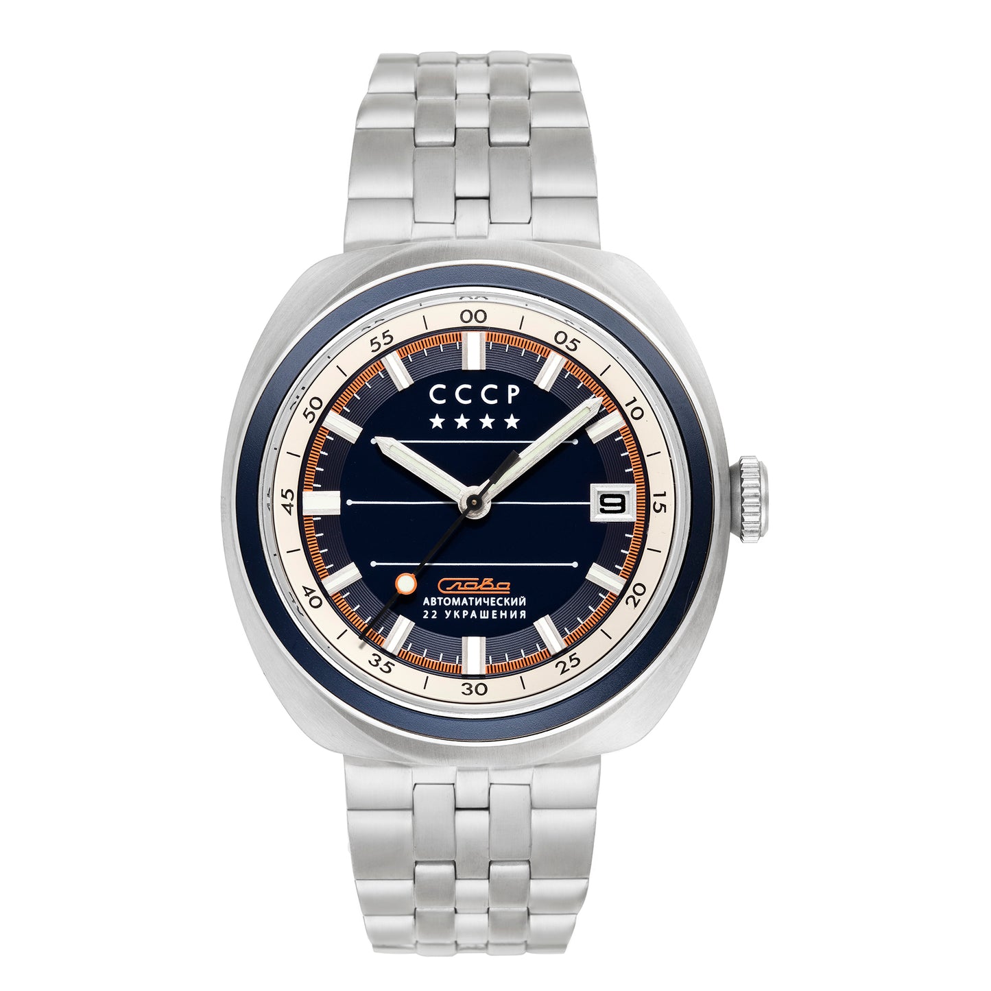 title:CCCP Men's CP-7090-22 Heroes Togliatti 43mm Automatic Watch;color:Blue