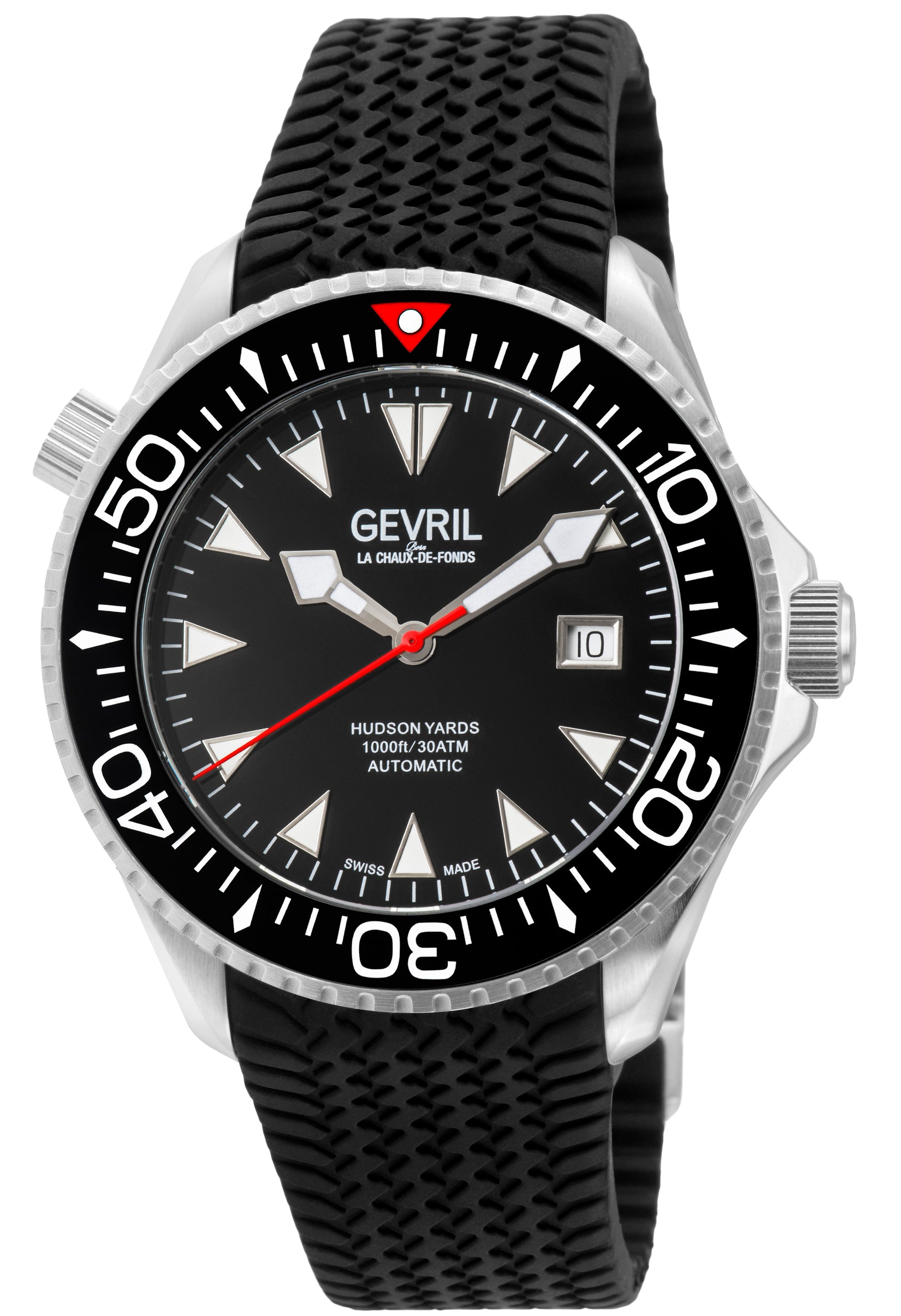 title:Gevril Men's Hudson Yards 43mm Automatic Watch 48800R;color:Black