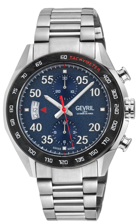 title:Gevril Men's Ascari Chronograph 42mm Automatic Watch 48311B;color:Blue