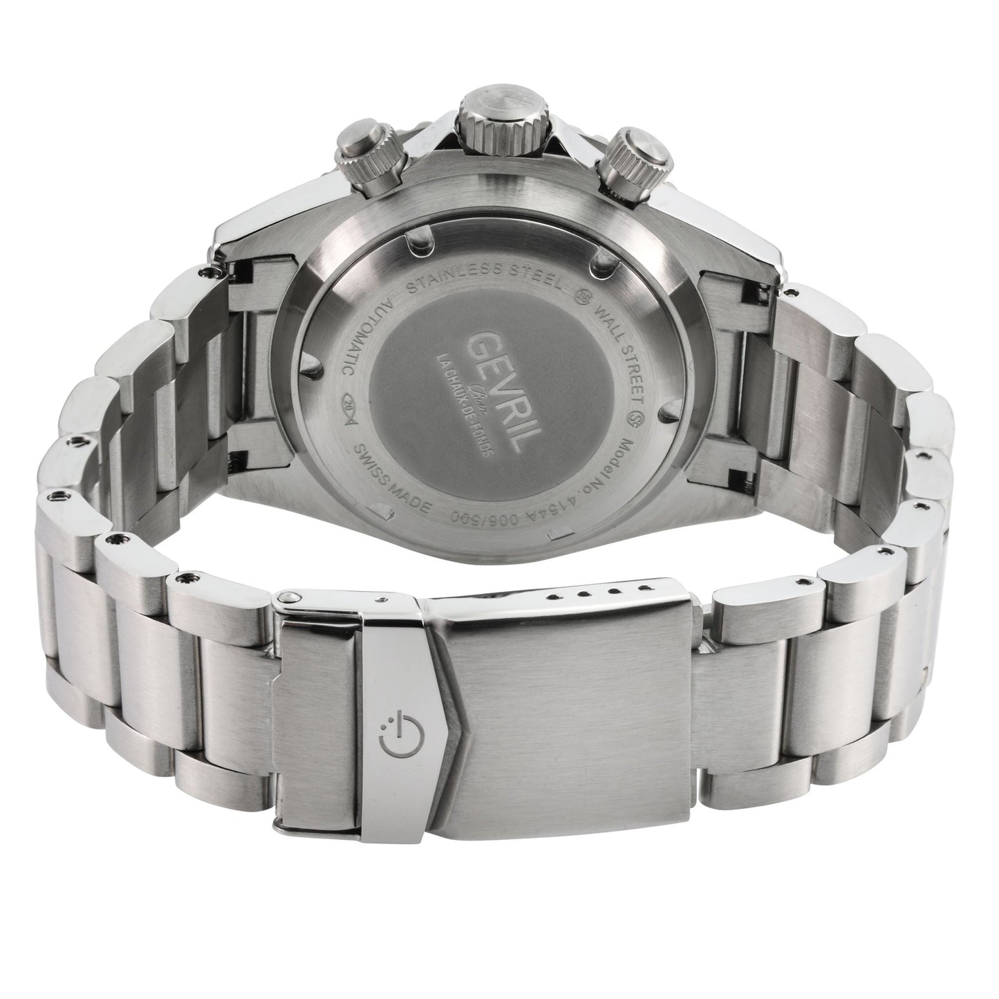 title:Gevril Men's Wall Street Chrono 43mm Automatic Watch 4154A;color:Grey