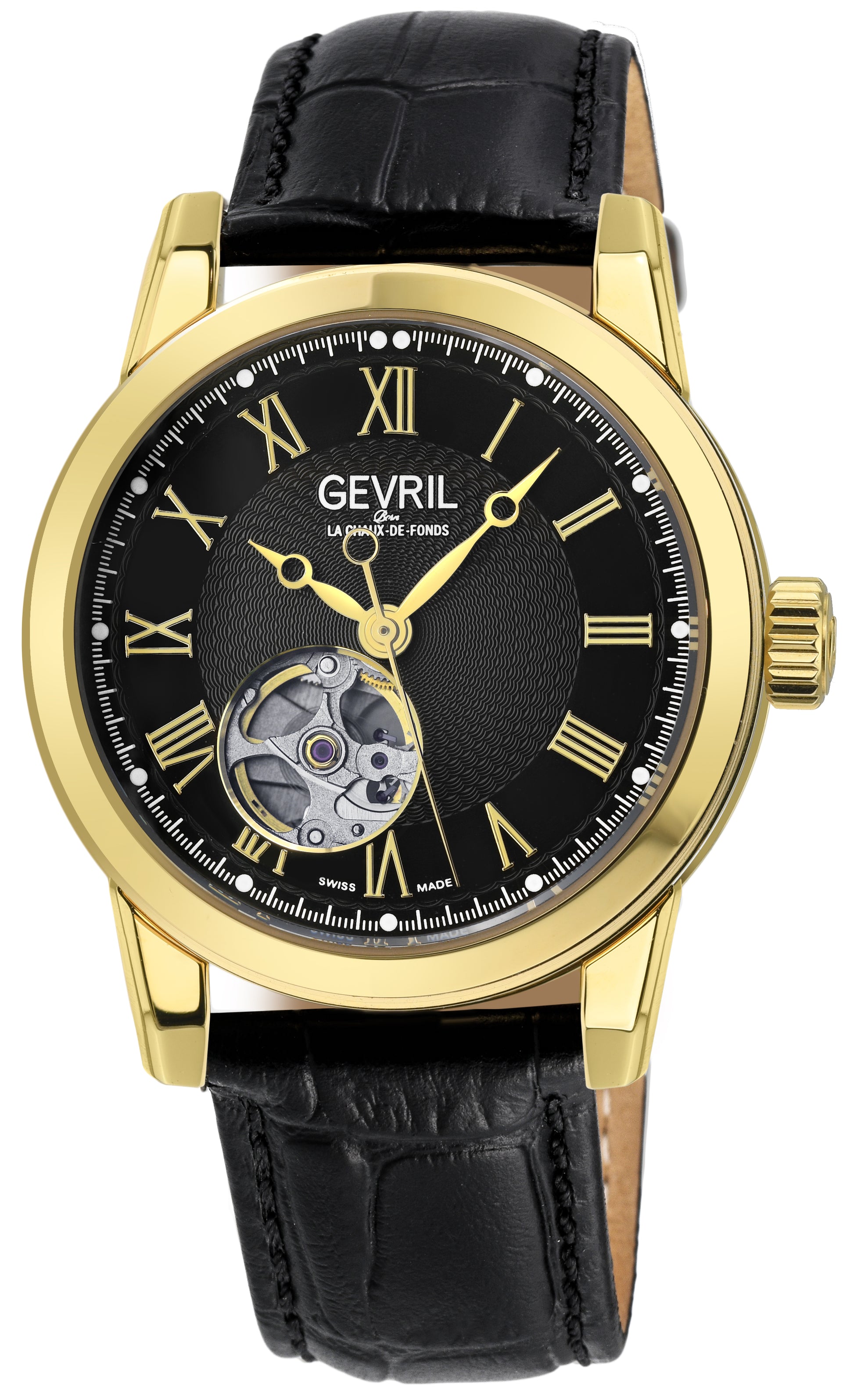 title:Gevril Men's Madison 39mm Automatic Watch 2588;color:Black