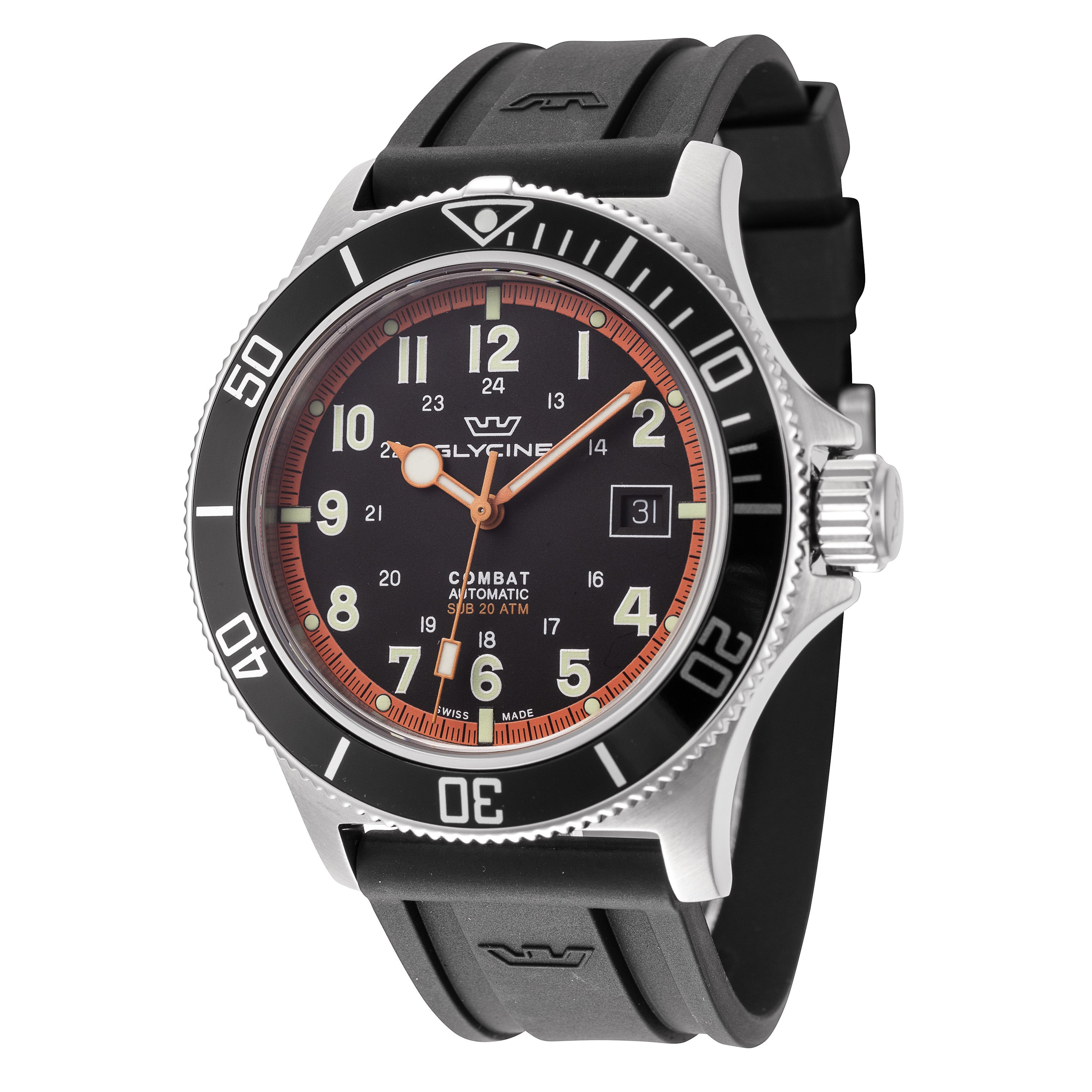 Glycine Men s Combat Sub 42mm Automatic Watch Ruumur