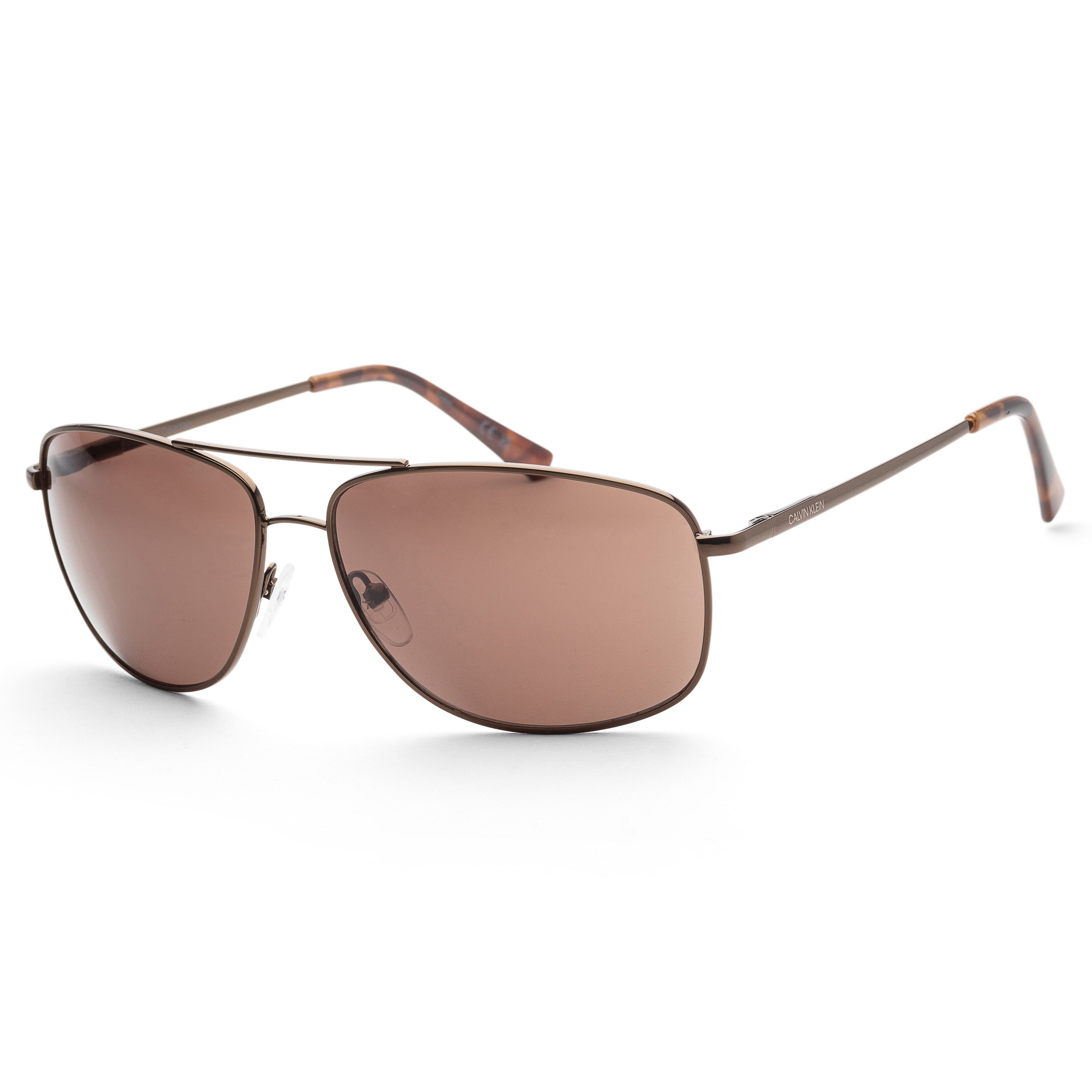title:Calvin Klein Men's CK19137S-200 Fashion 63mm Brown Sunglasses;color:Brown