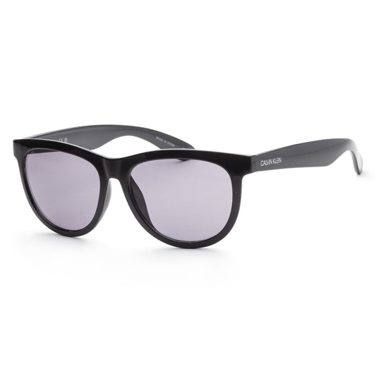 title:Calvin Klein Men's CK19567S-001 Fashion 56mm Black Sunglasses;color:Black Frame, Grey Lens