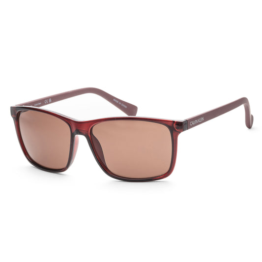 Calvin Klein Men's Fashion 58mm Crystal Oxblood Sunglasses - Ruumur