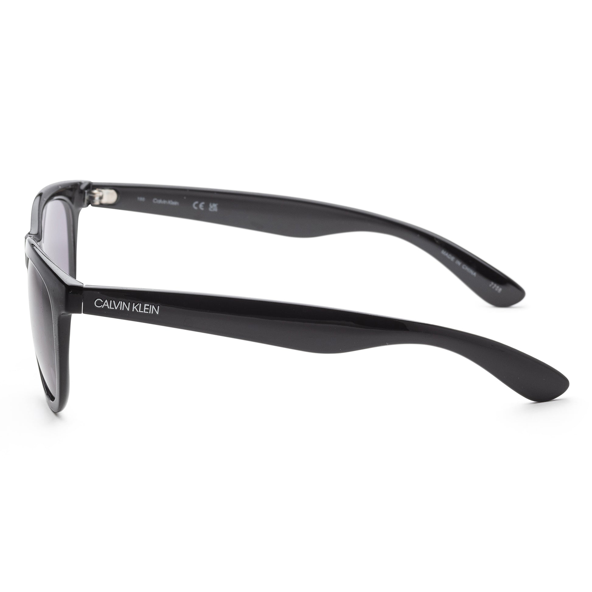 title:Calvin Klein Men's CK19567S-001 Fashion 56mm Black Sunglasses;color:Black Frame, Grey Lens