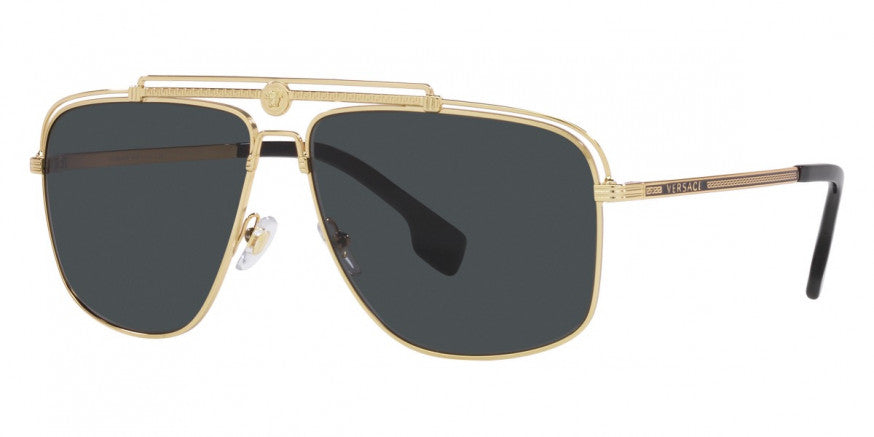 Versace Men's Fashion VE2242-100287 61mm Gold Sunglasses - Ruumur