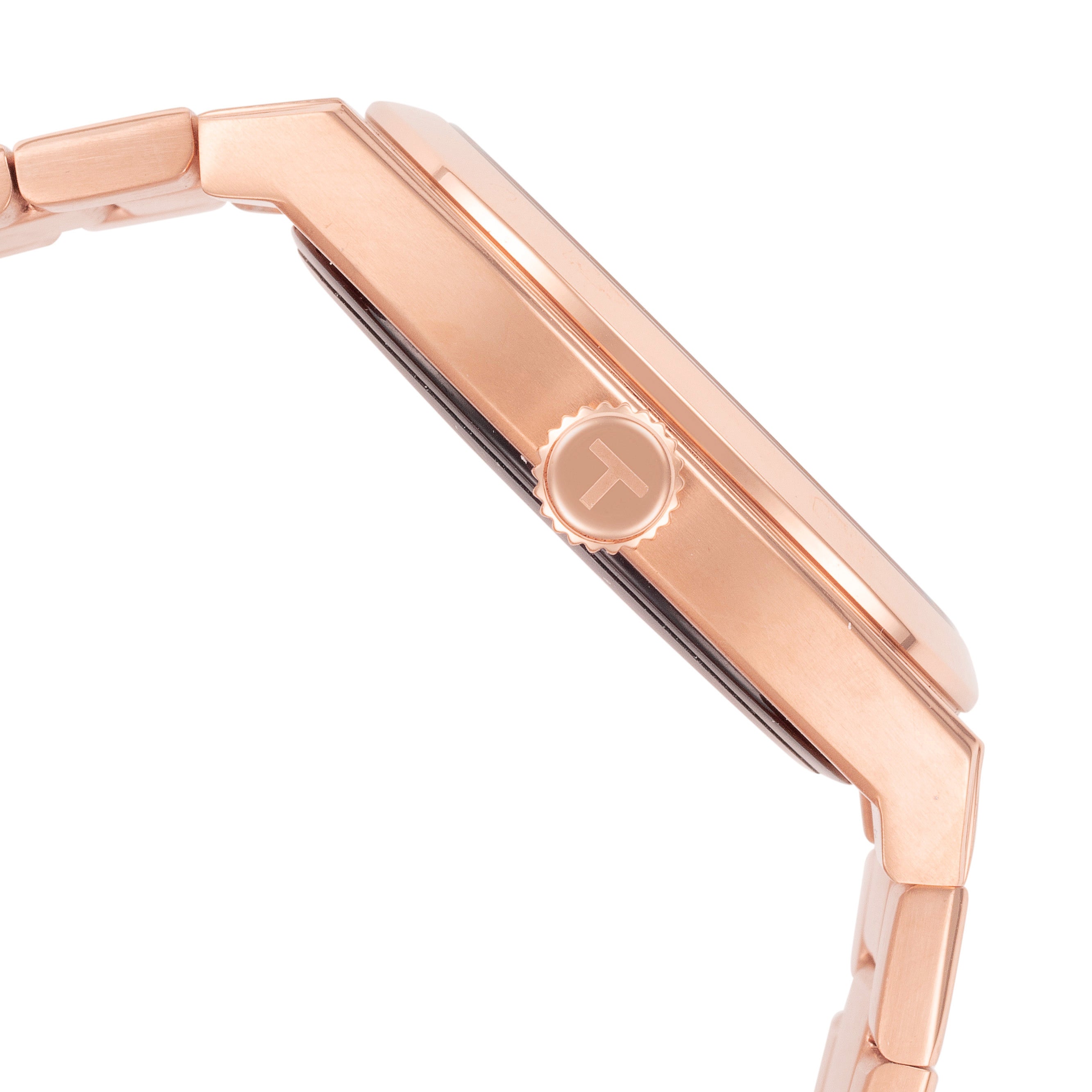 title:Teslar Unisex TW-016 Re-Balance T-5 40mm Quartz Watch;color:Rose Gold